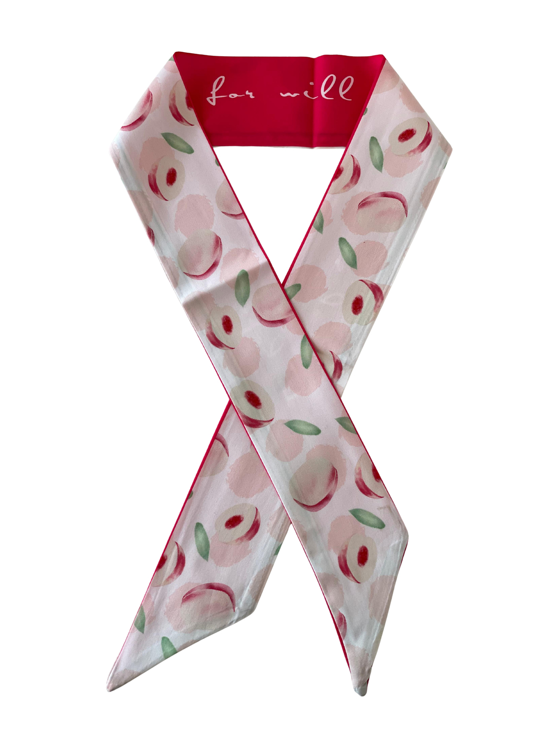 Şeftali Desenli Bandana Fular Renkli