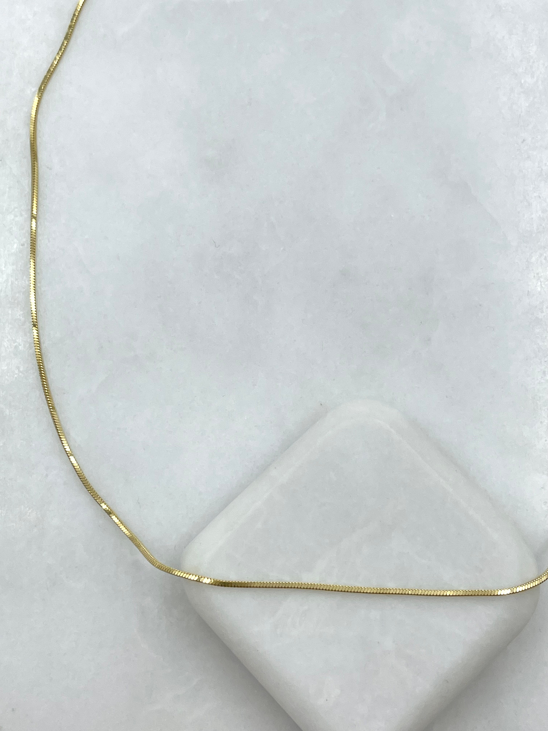 Özel Seri Minik Küp Zincir Kolye 45 cm Gold