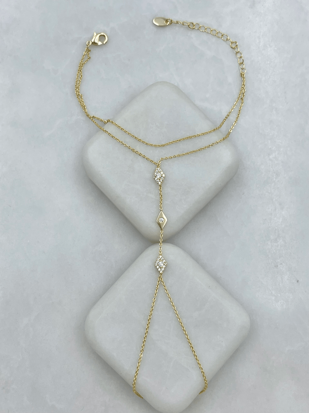 Altın Kaplama Gömme ve Kristal Taşlı Prizma Model Şahmeran Gold