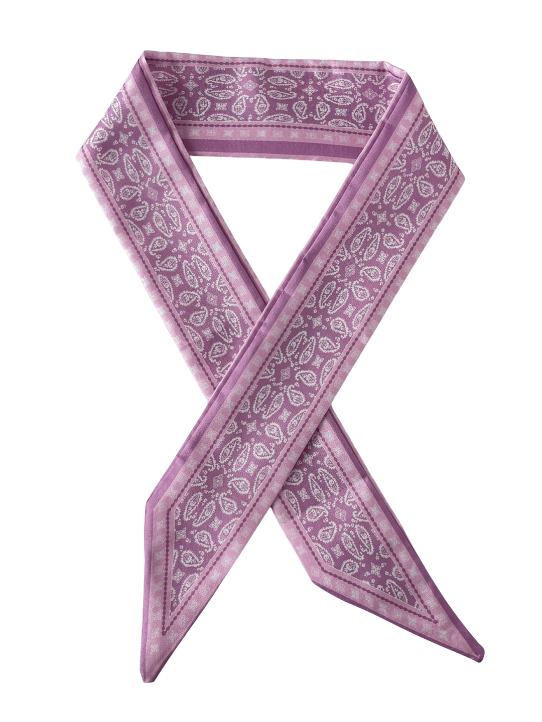 Şal Desen Lila Bandana Fular Renkli