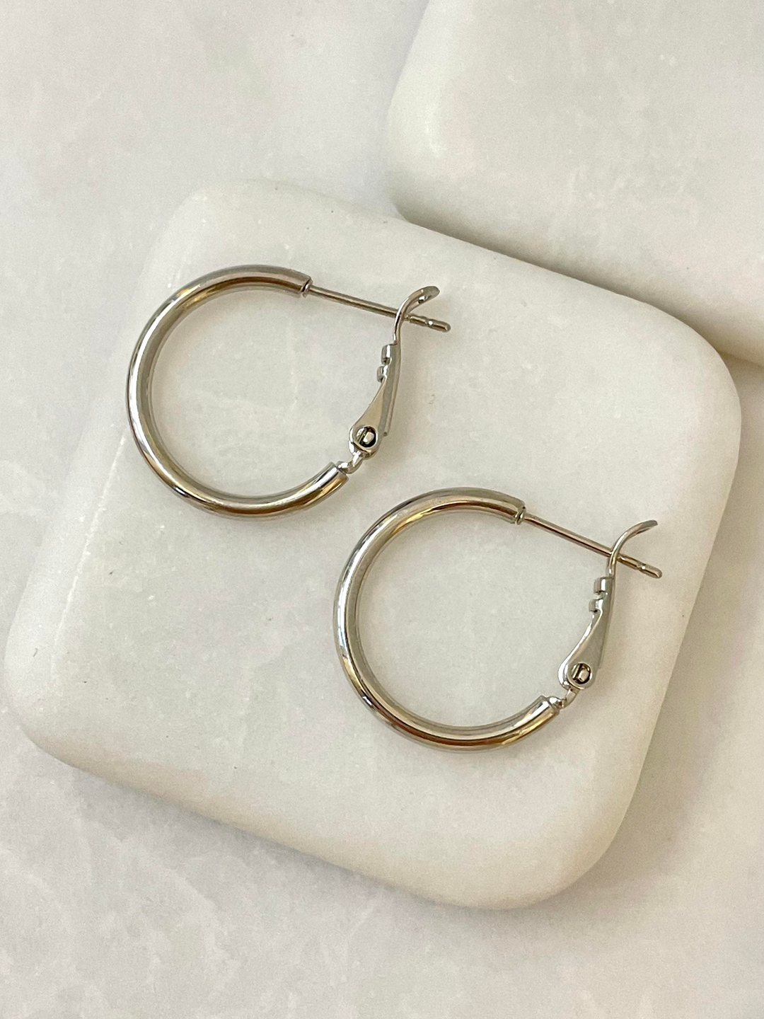 Özel Seri İnce Halka Küpe Gümüş