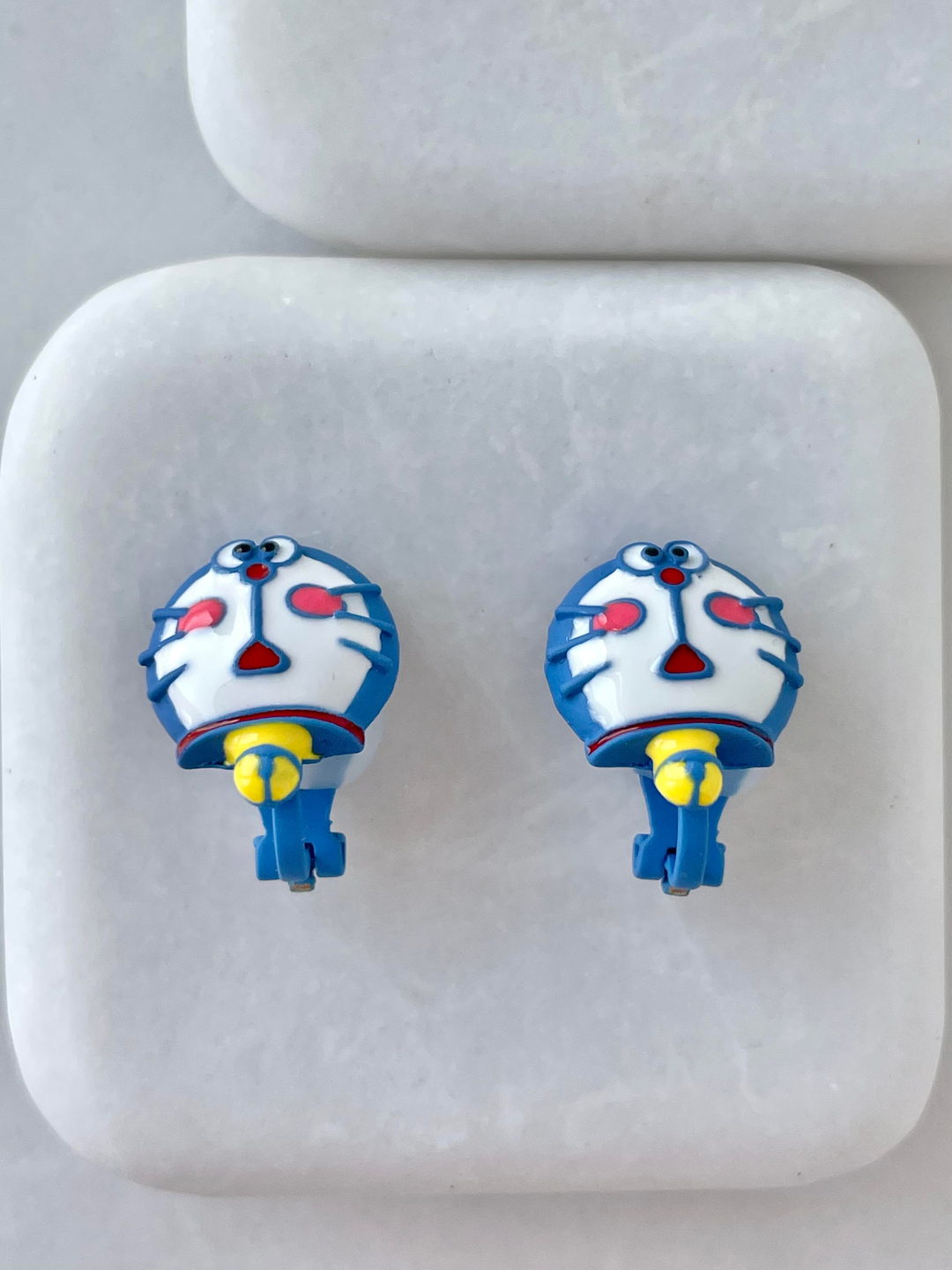 Mavi Doraemon Çocuk Küpesi Renkli