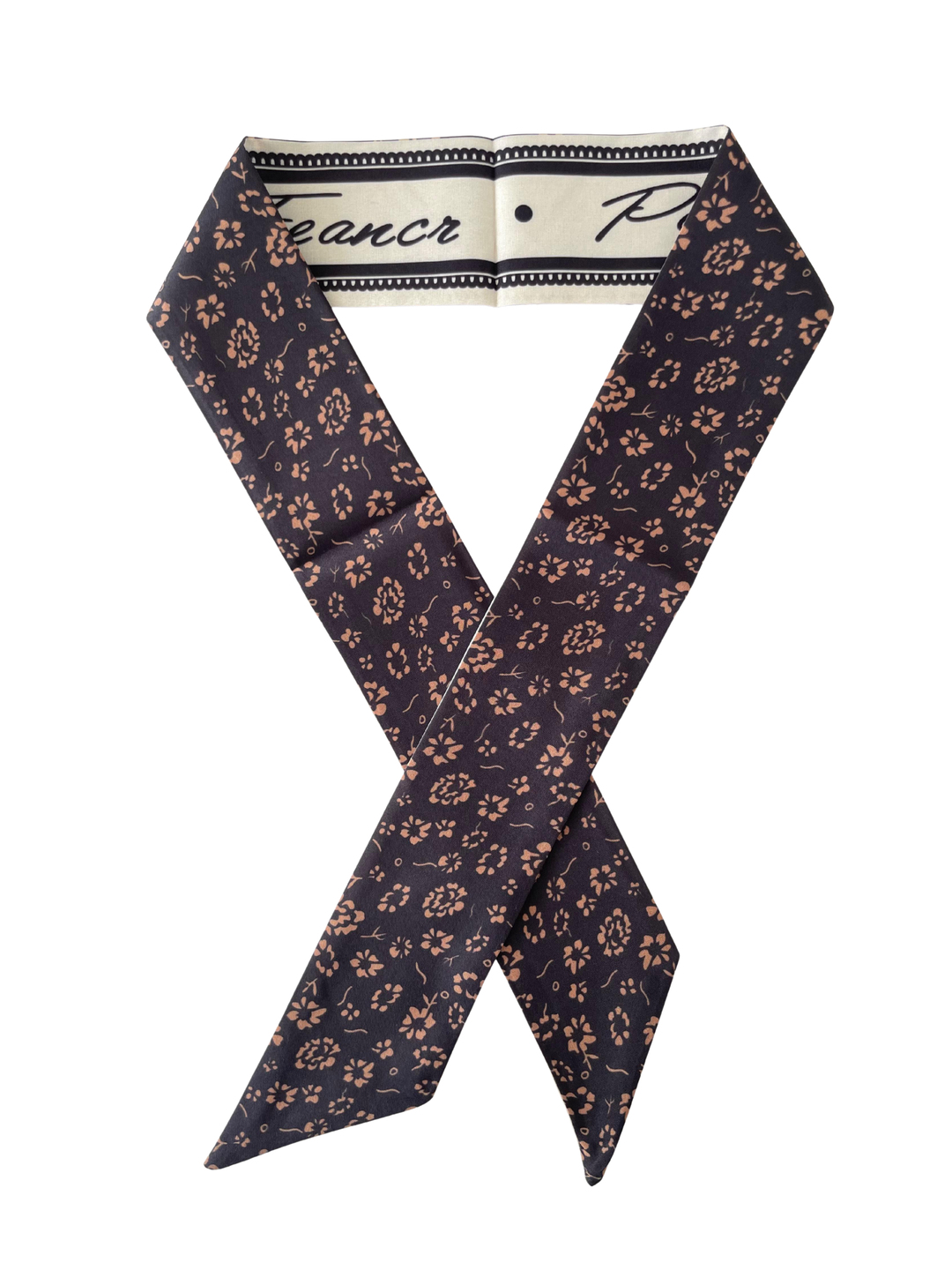 Çiçek Desenli Bandana Fular Renkli