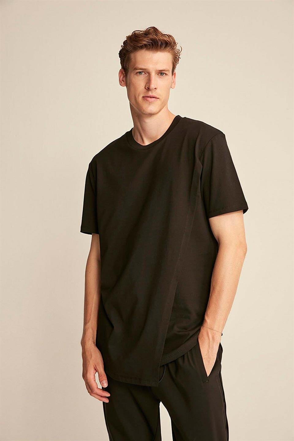 ADRIEL Örme  Siyah  T-Shirt