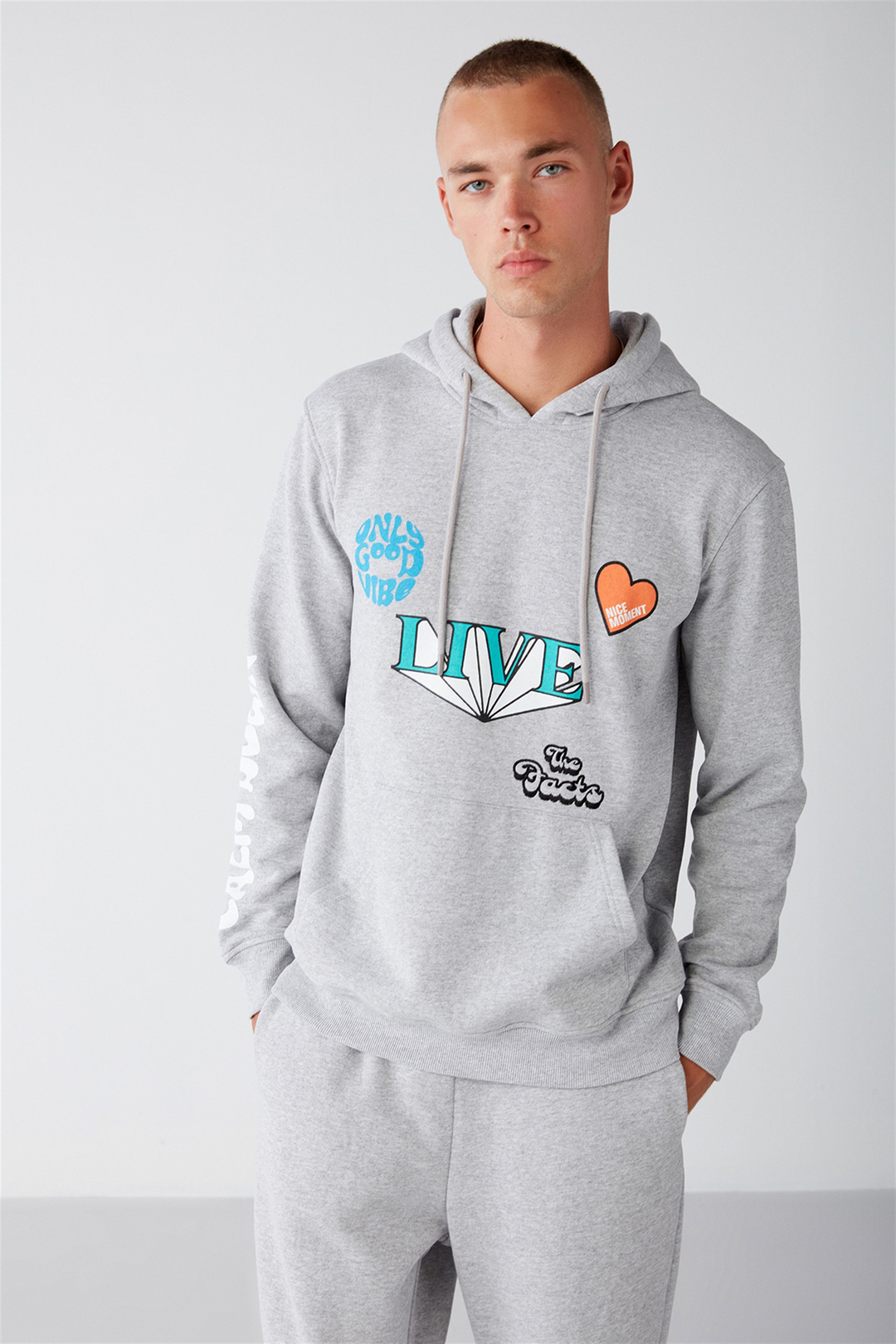 ALIVE Örme Regular Grimelanj  Sweatshirt