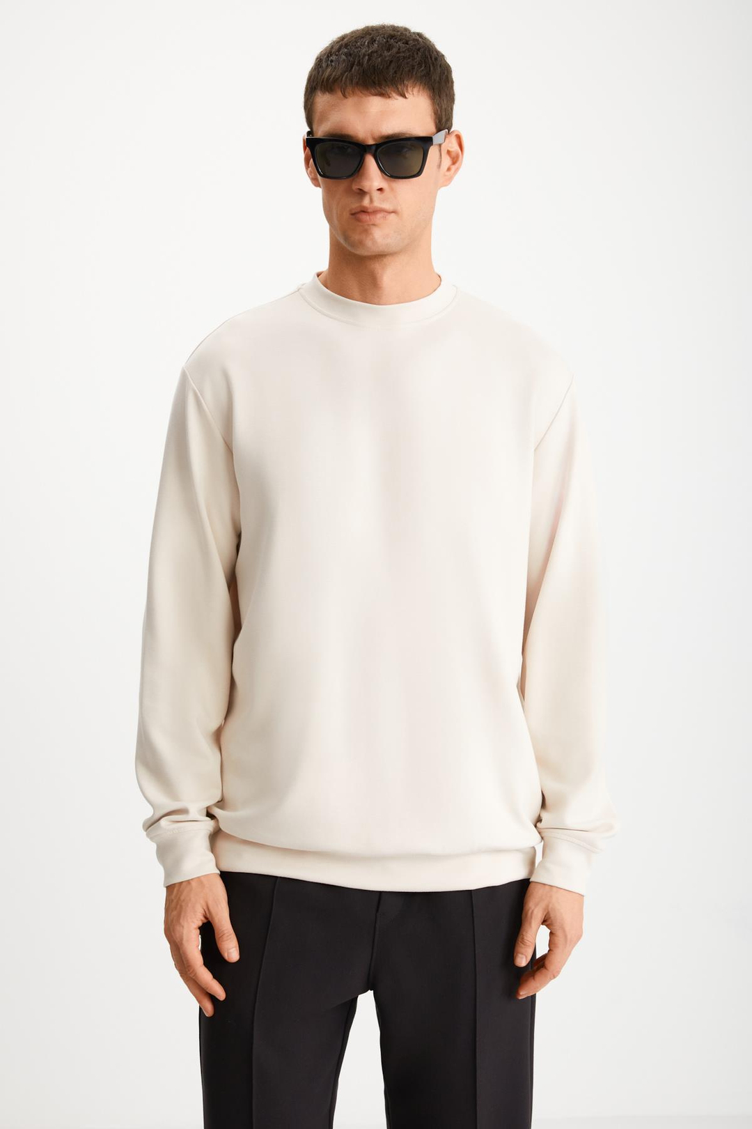 AMBROSE  Regular Vanilya Tekli Sweatshirt