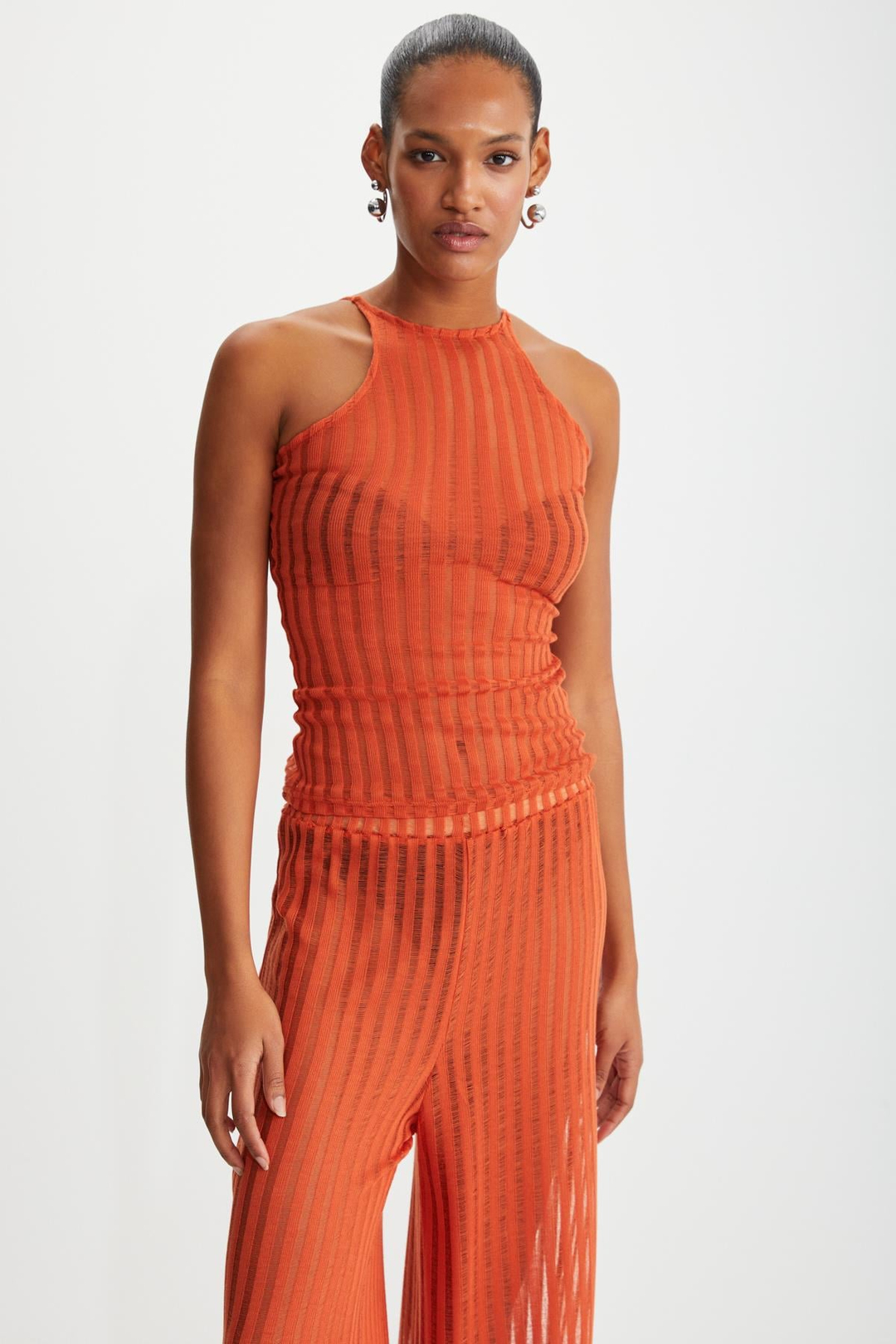 ANEMONE  Regular Turuncu Tekli Body