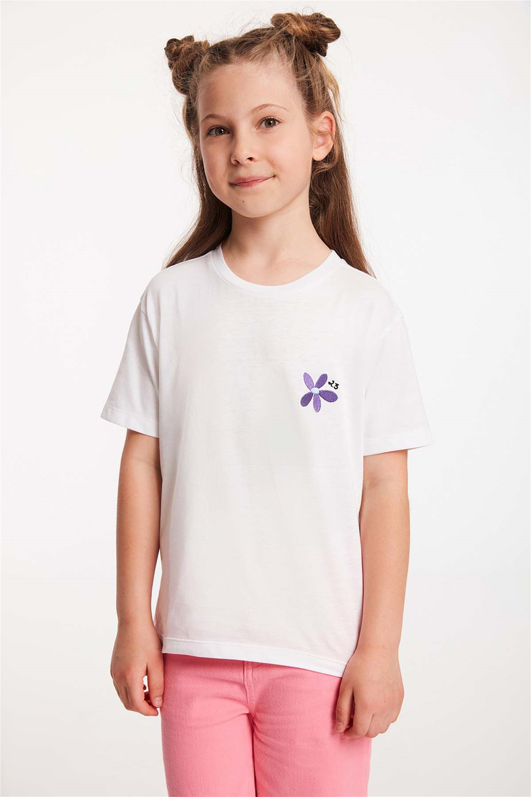 ANISE Örme Regular Fit Beyaz  T-Shirt