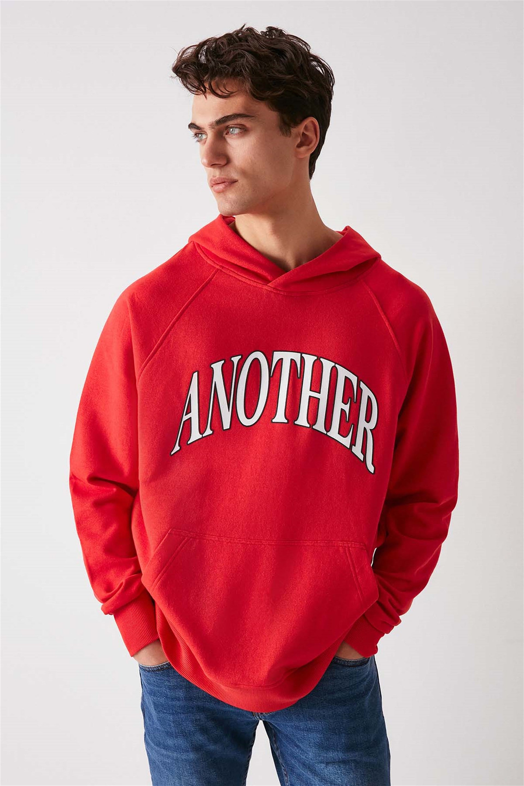 ANOTHER Örme Oversize Kırmızı  Sweatshirt