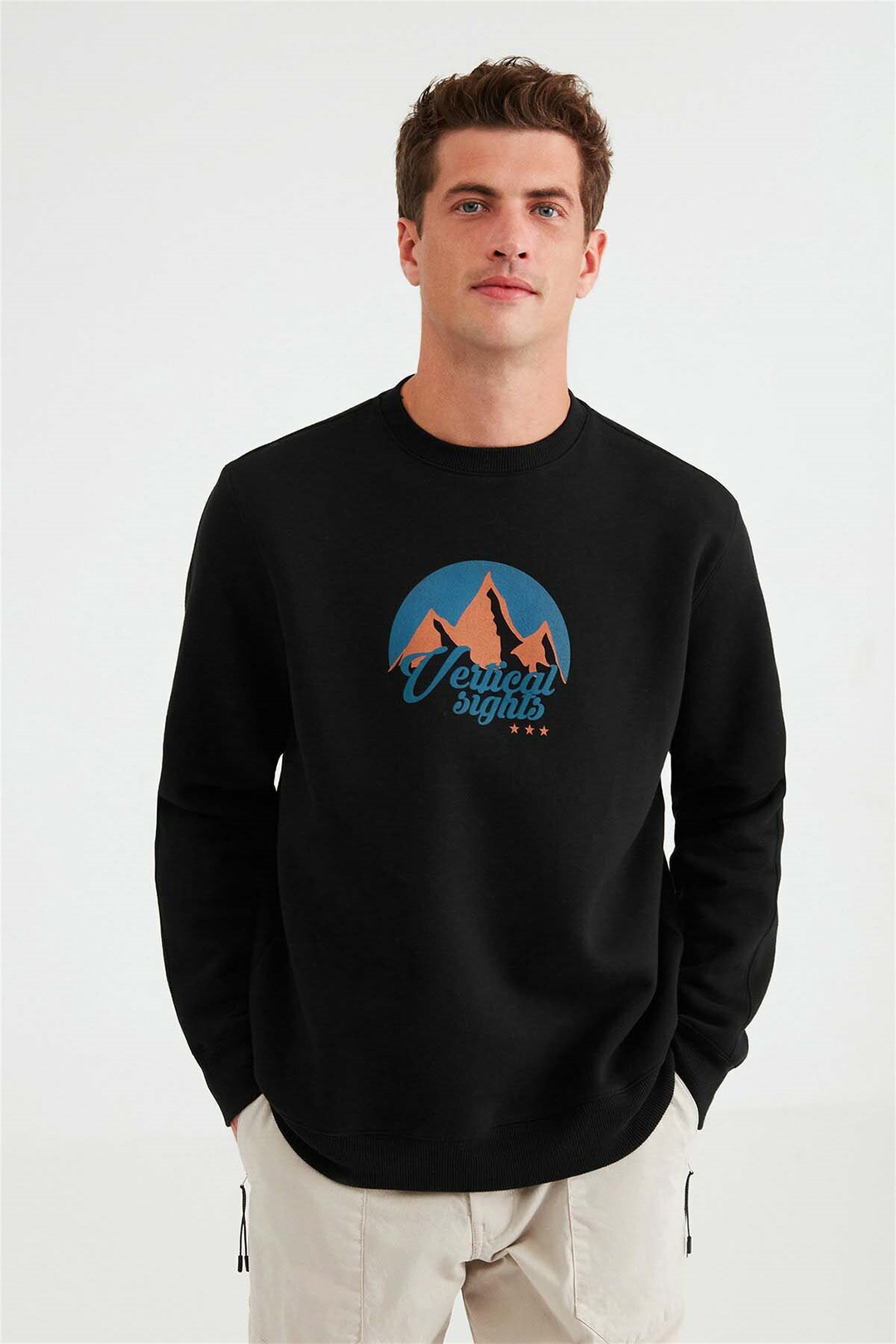 ARCTIC Örme Comfort Fit Siyah  Sweatshirt