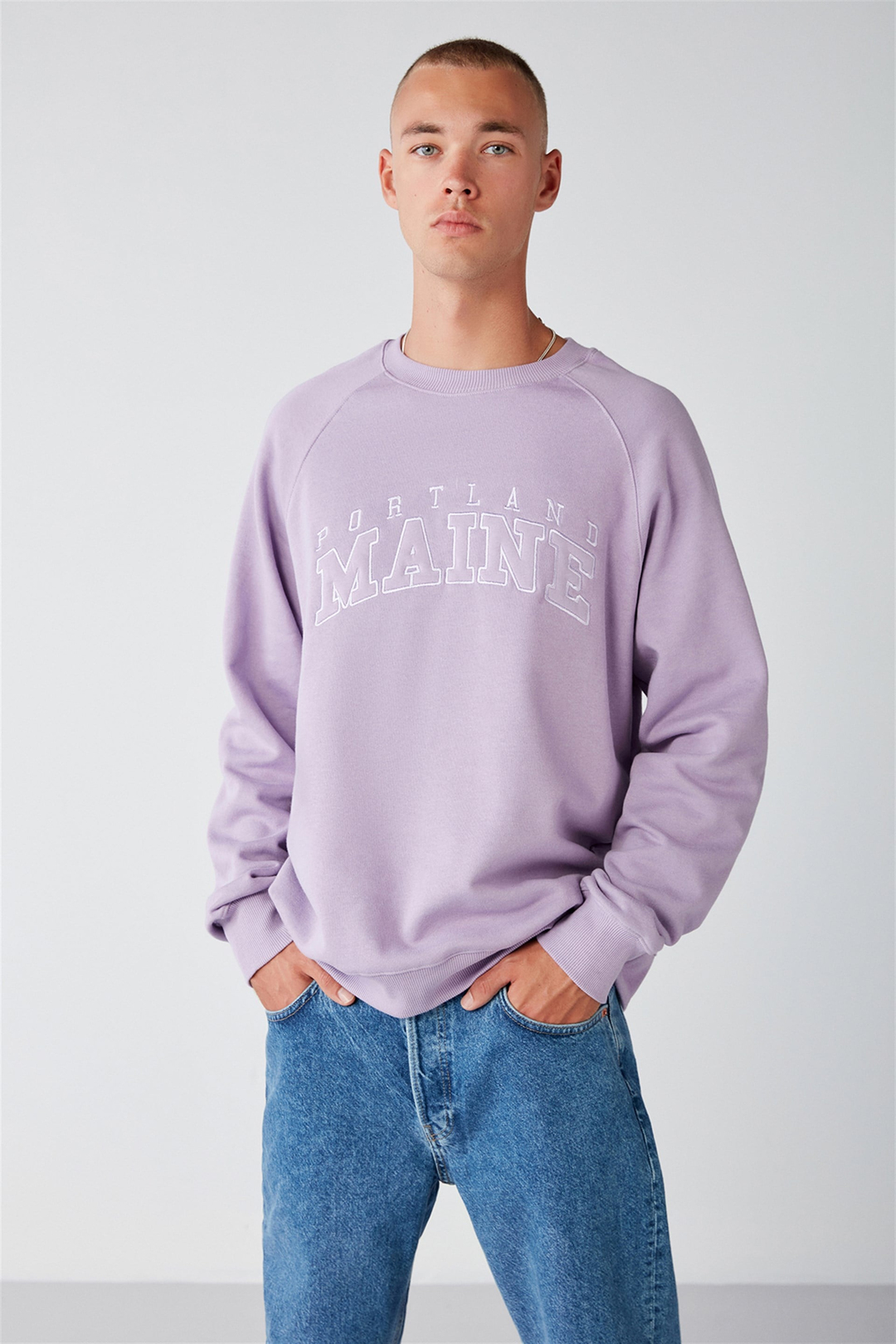 BALANCED Örme Comfort Lila  Sweatshirt