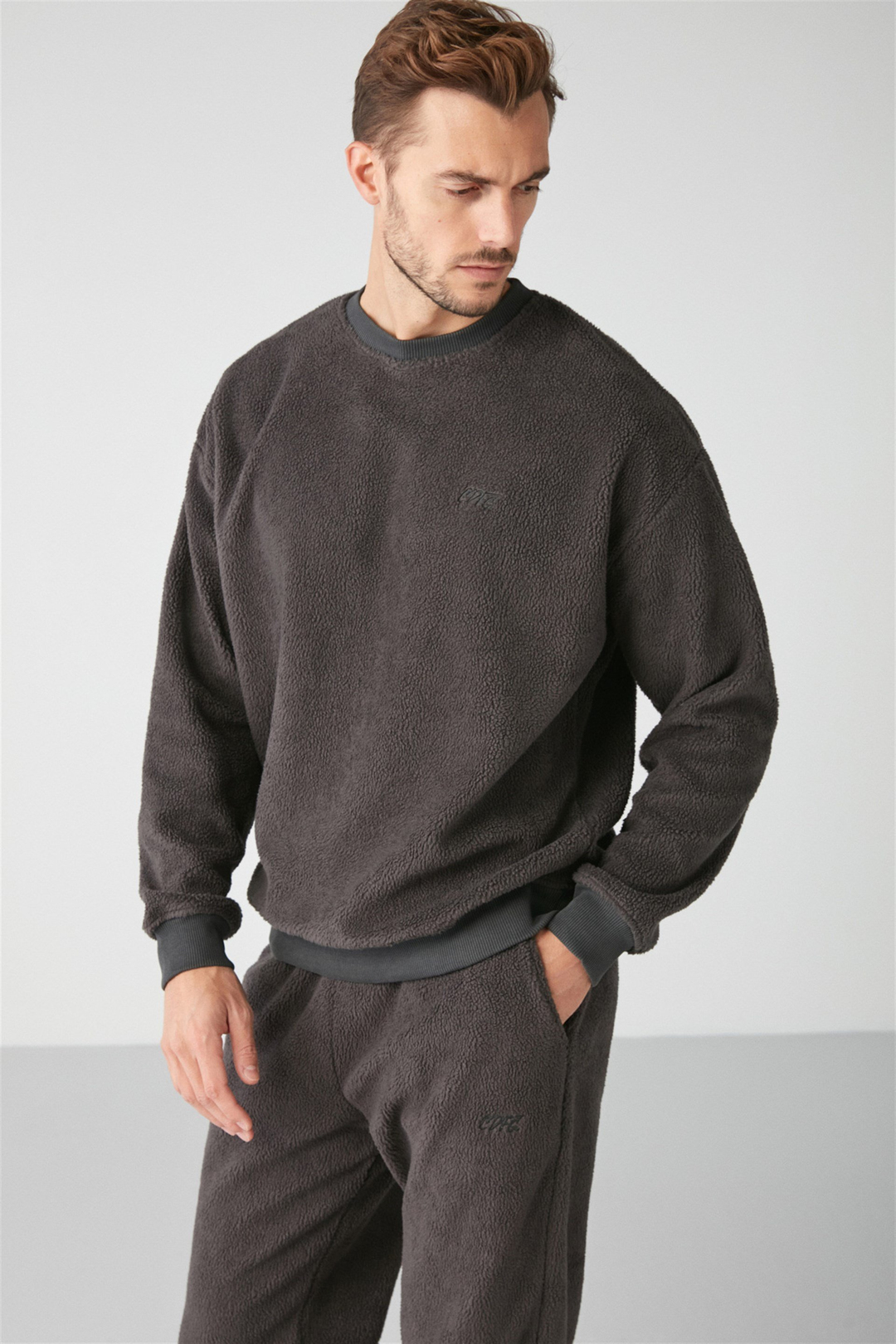 BENJAMIN Örme Relaxed Antrasit  Sweatshirt
