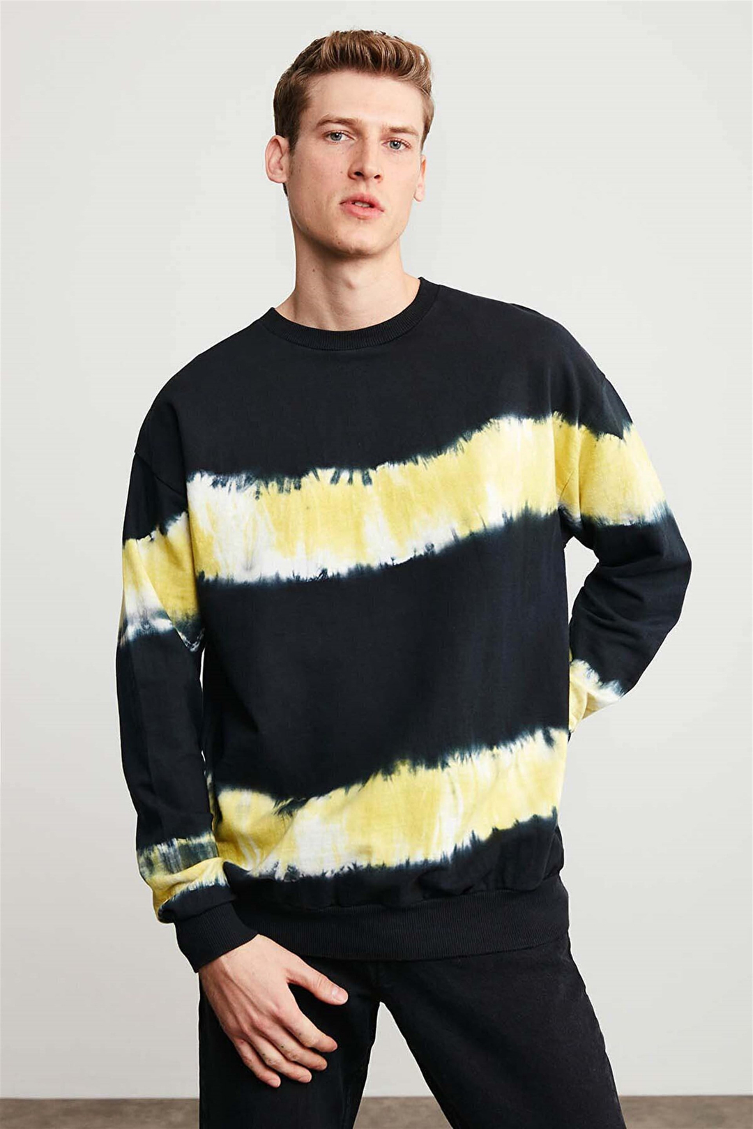 BERKELEY Örme Oversize Siyah  Sweatshirt