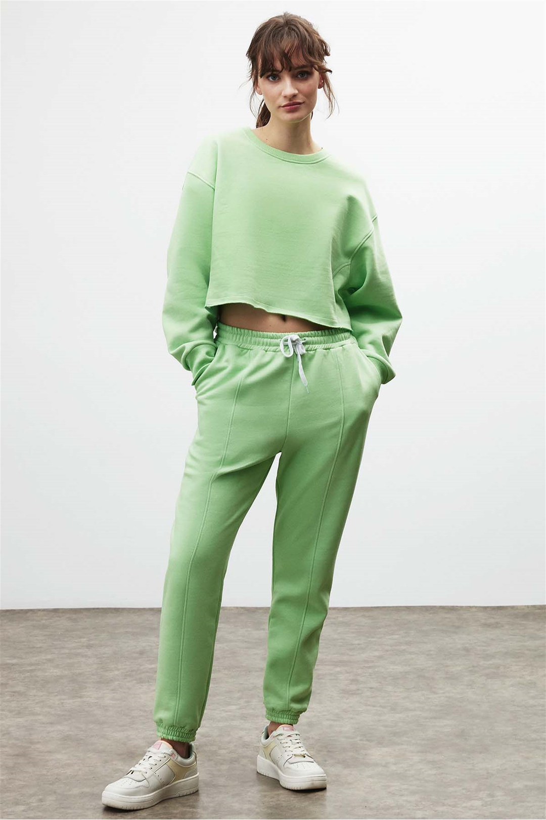 CLEMENTINE Örme Comfort Fit Yeşil  Eşofman Takımı