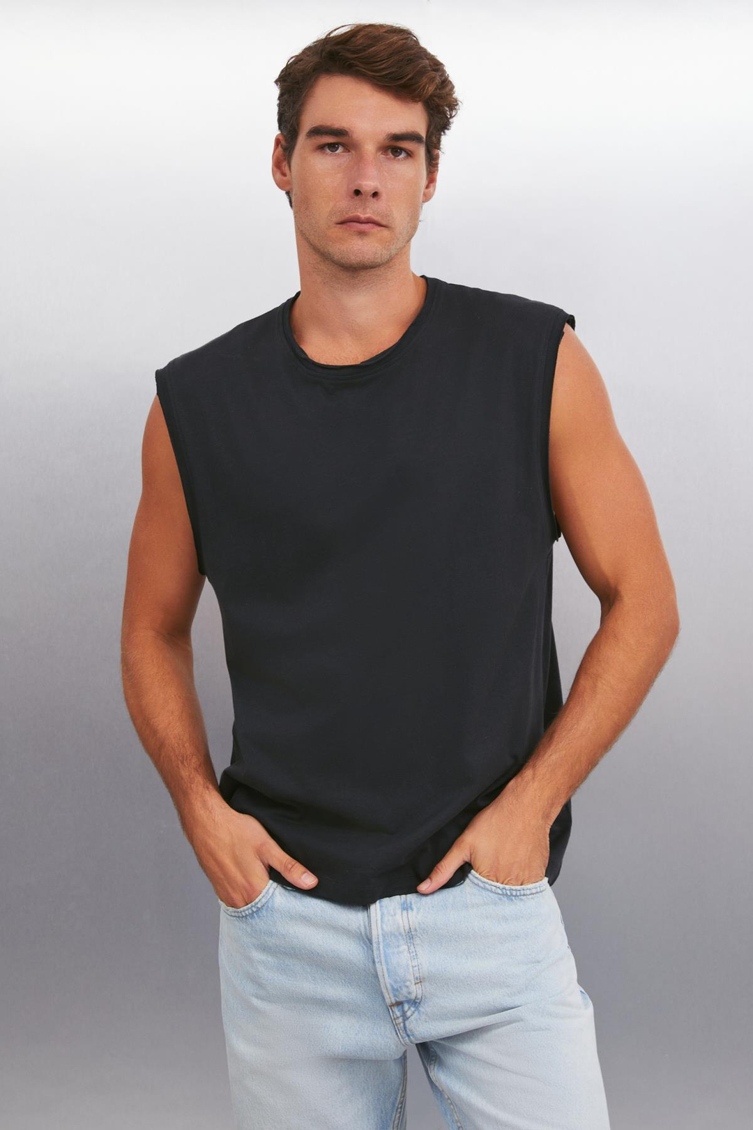 DANTE  Oversize Siyah Tekli T-Shirt