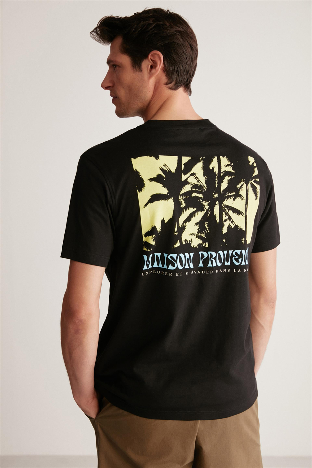 DEXTER Örme Regular Siyah Tekli T-Shirt