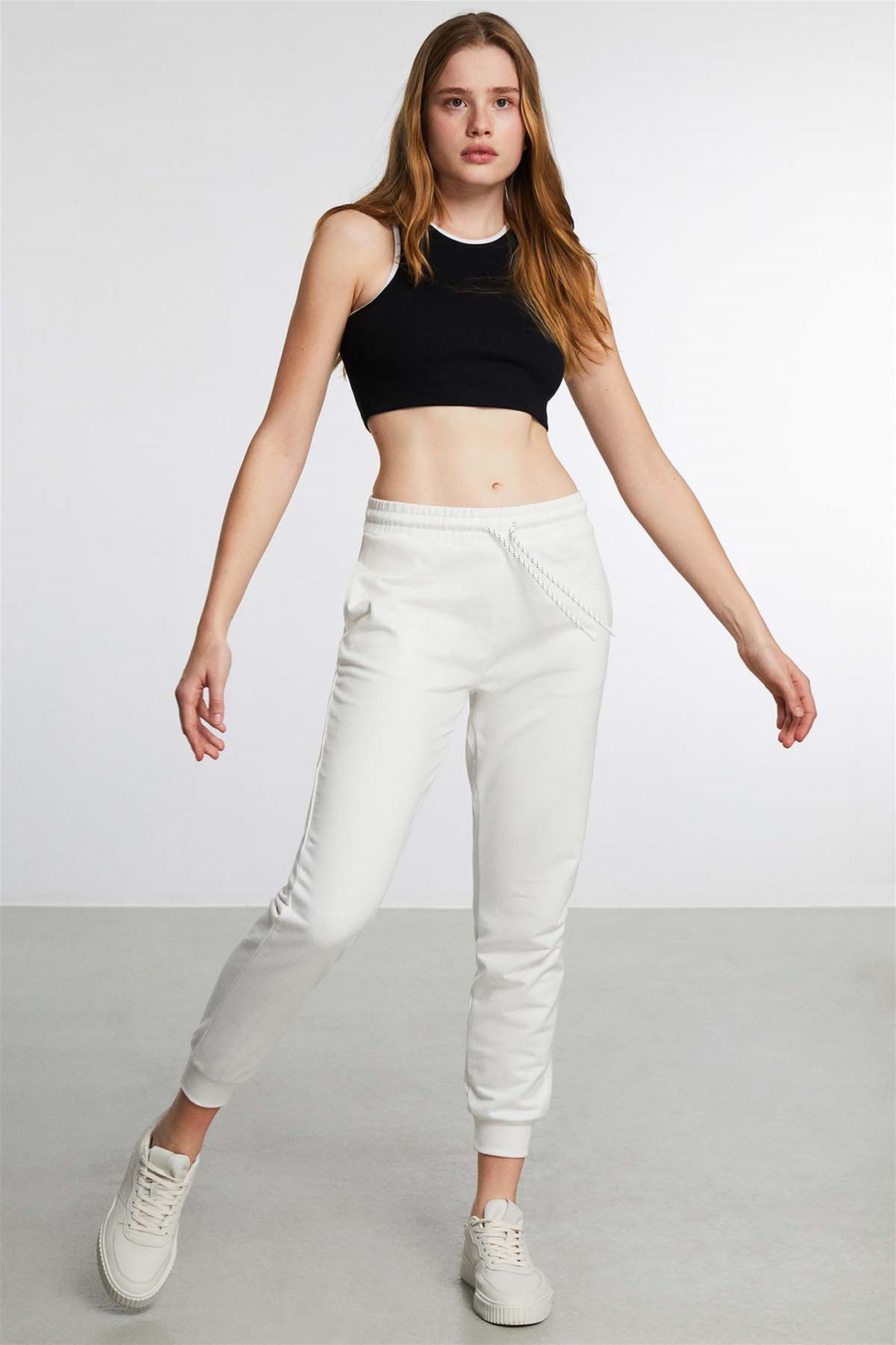 DORSET Örme Jogger Ekru  Pantolon