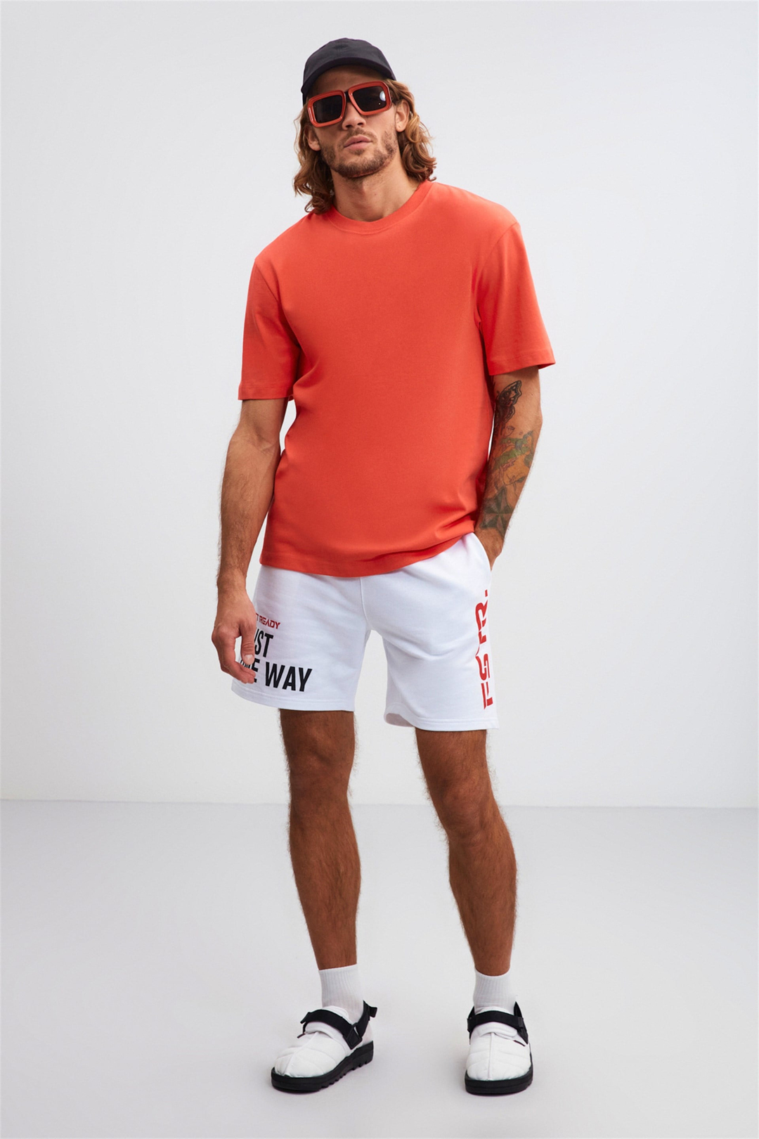 ELDON Örme Regular Fit Kırmızı  T-Shirt