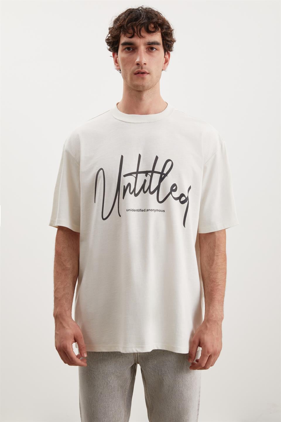 ELLİNGTON Örme Relaxed Ekru  T-Shirt