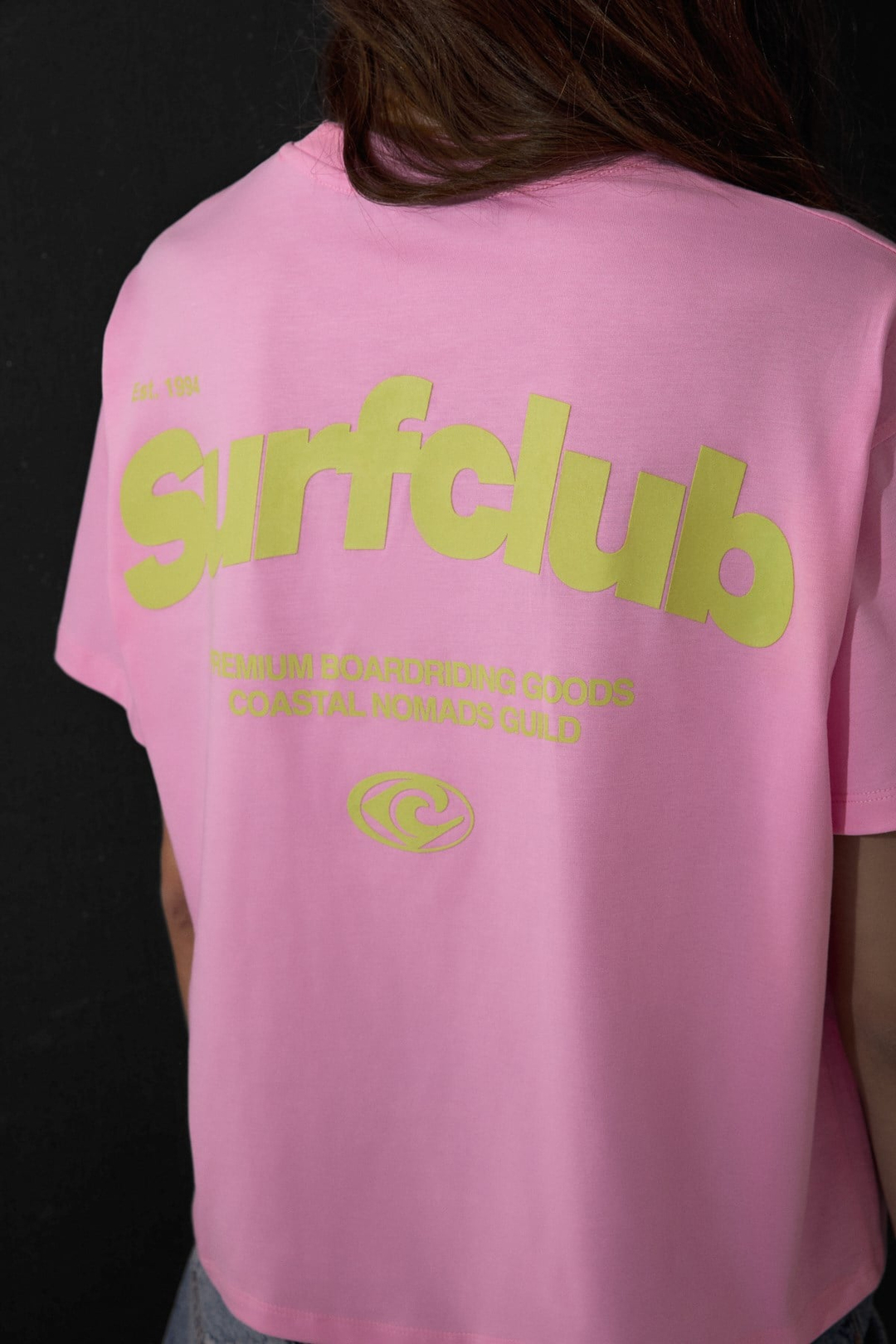 FINESTE Kadın Yumuşak Kumaşlı %100 Organik Pamuklu  Baskı Detaylı Pembe T-Shirt