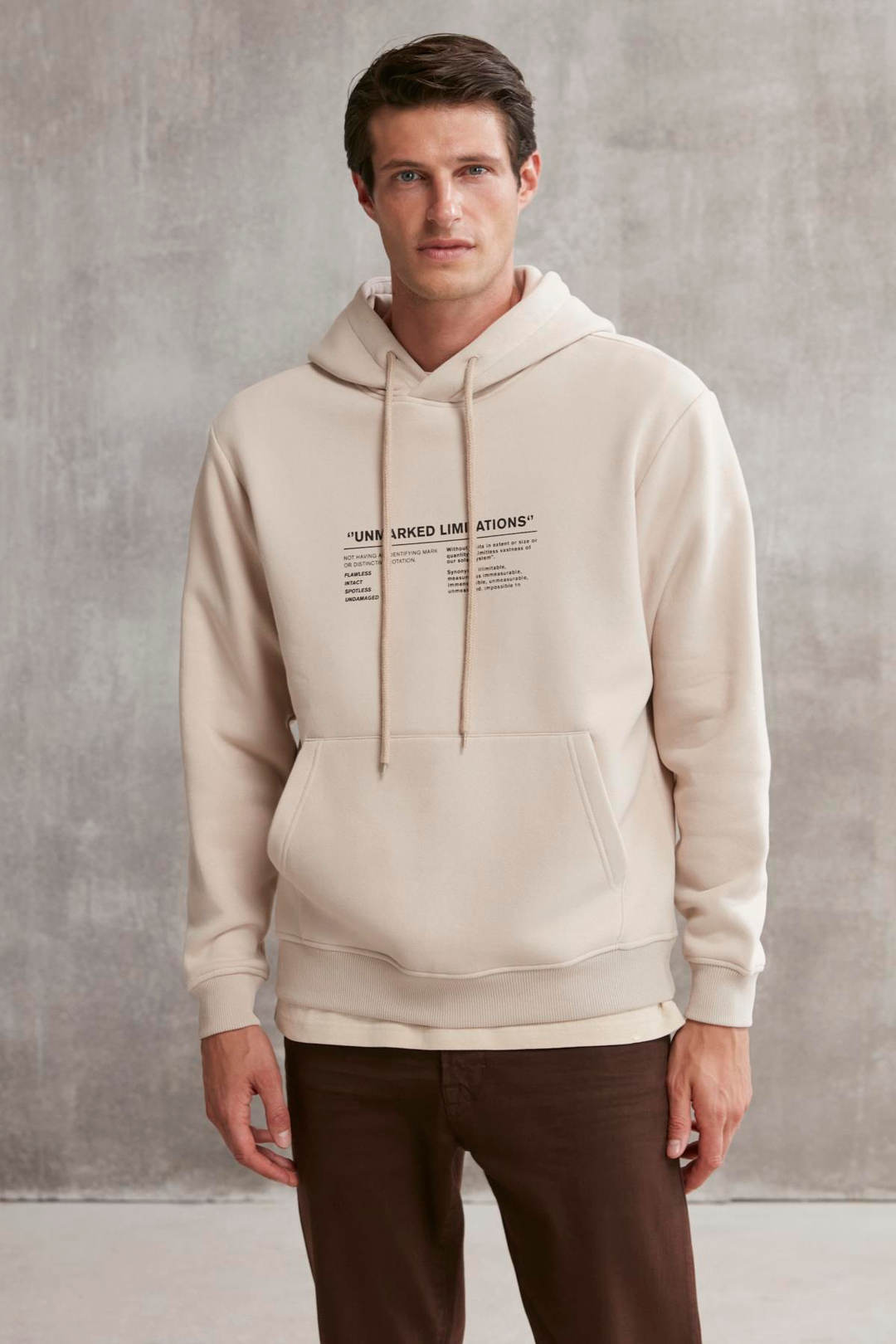 HAMILTON  Oversize Vizon Tekli Sweatshirt