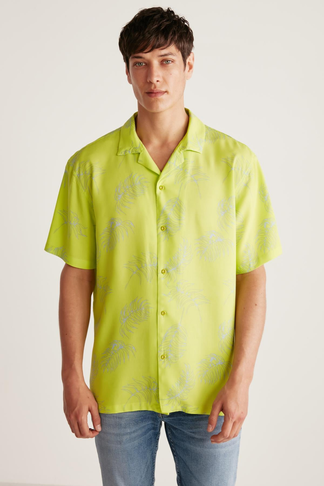 HARRİSON  Relaxed Neon Yeşil  Gömlek