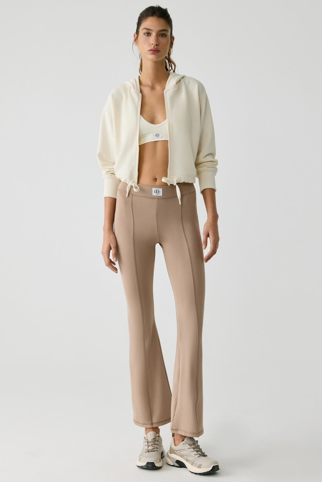 HILDA Kadın Fit & Flare Sportswear Vizon Pantolon