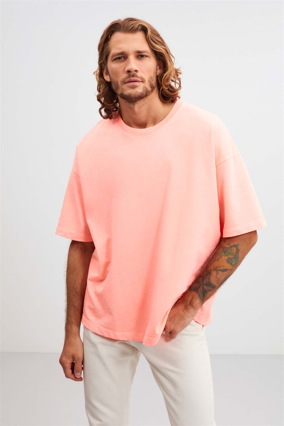 JESSE Örme Oversize 300  T-Shirt