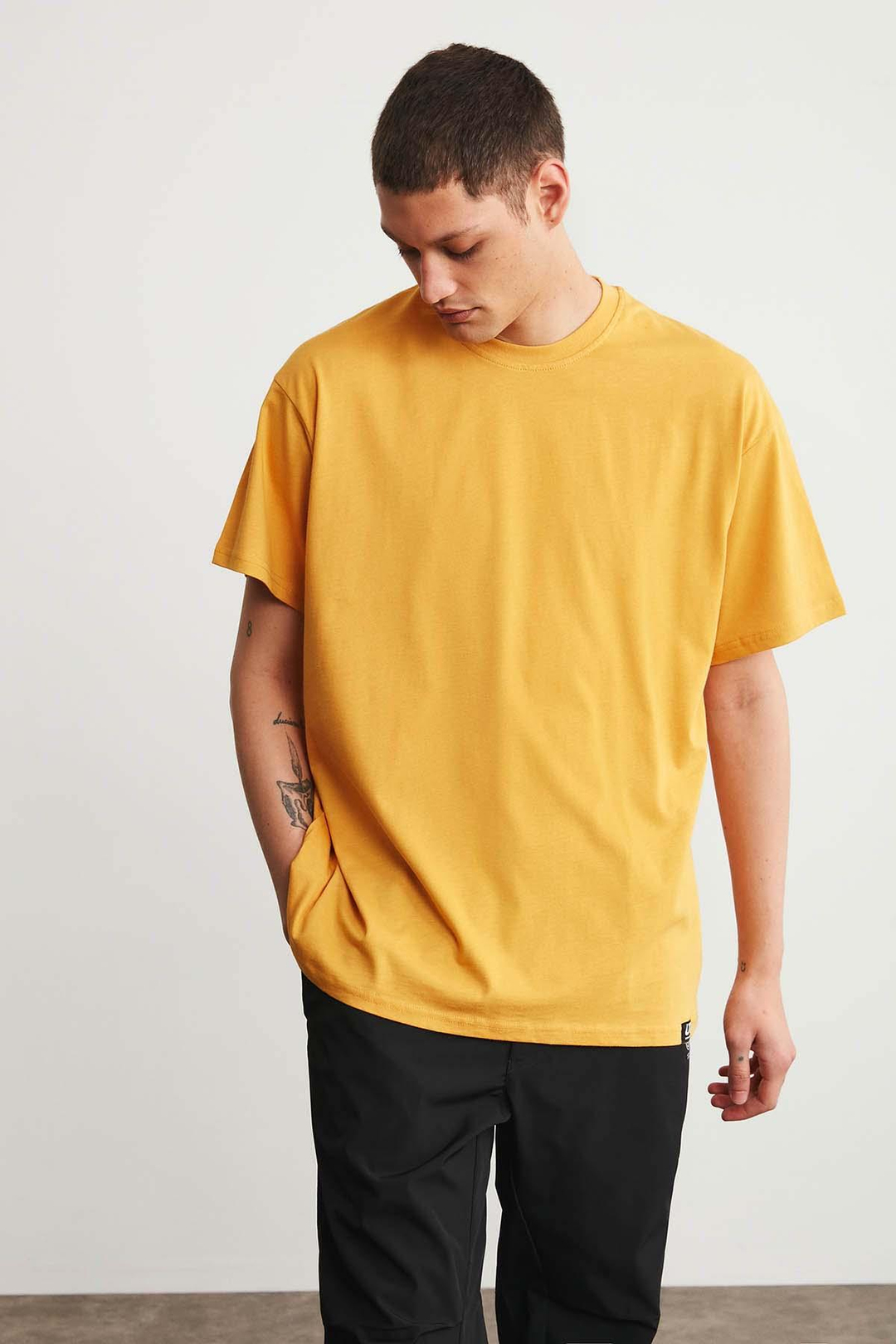 JETT  Oversize Safran Sarı  T-Shirt