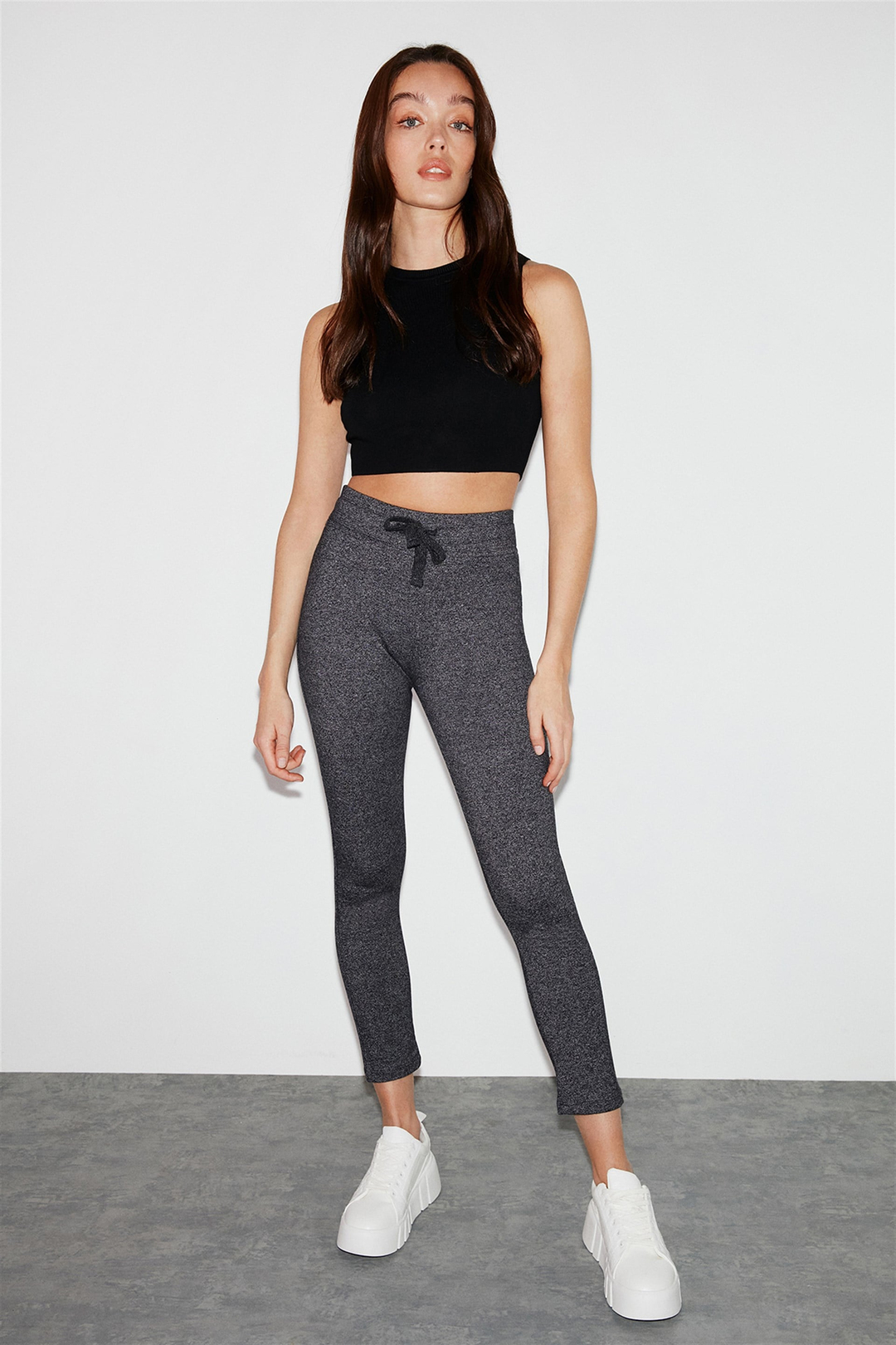 JUDY Dokuma Slim Fit Antrasit  Tayt