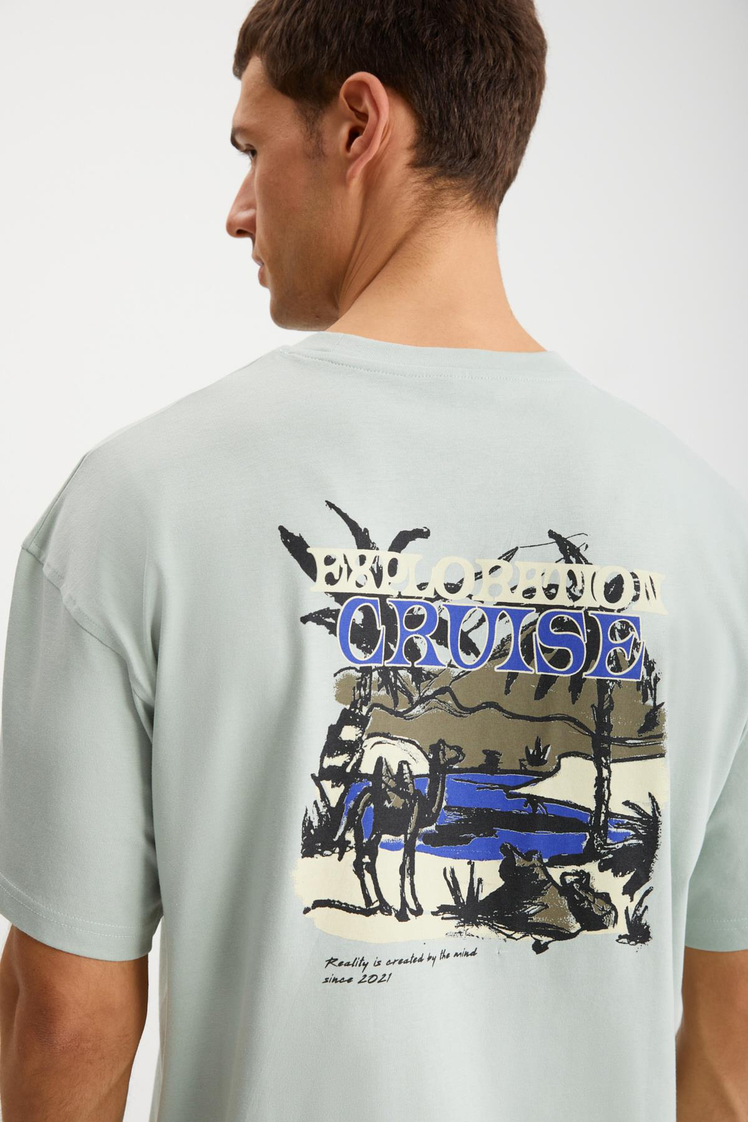 KAISEN Basic Regular Yeşil Tekli T-Shirt