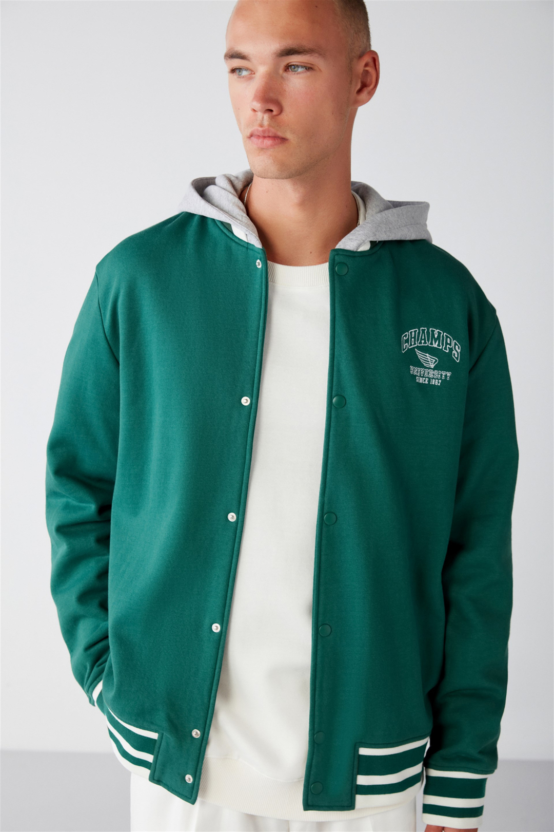 LEON Örme Oversize Yeşil  Sweatshirt