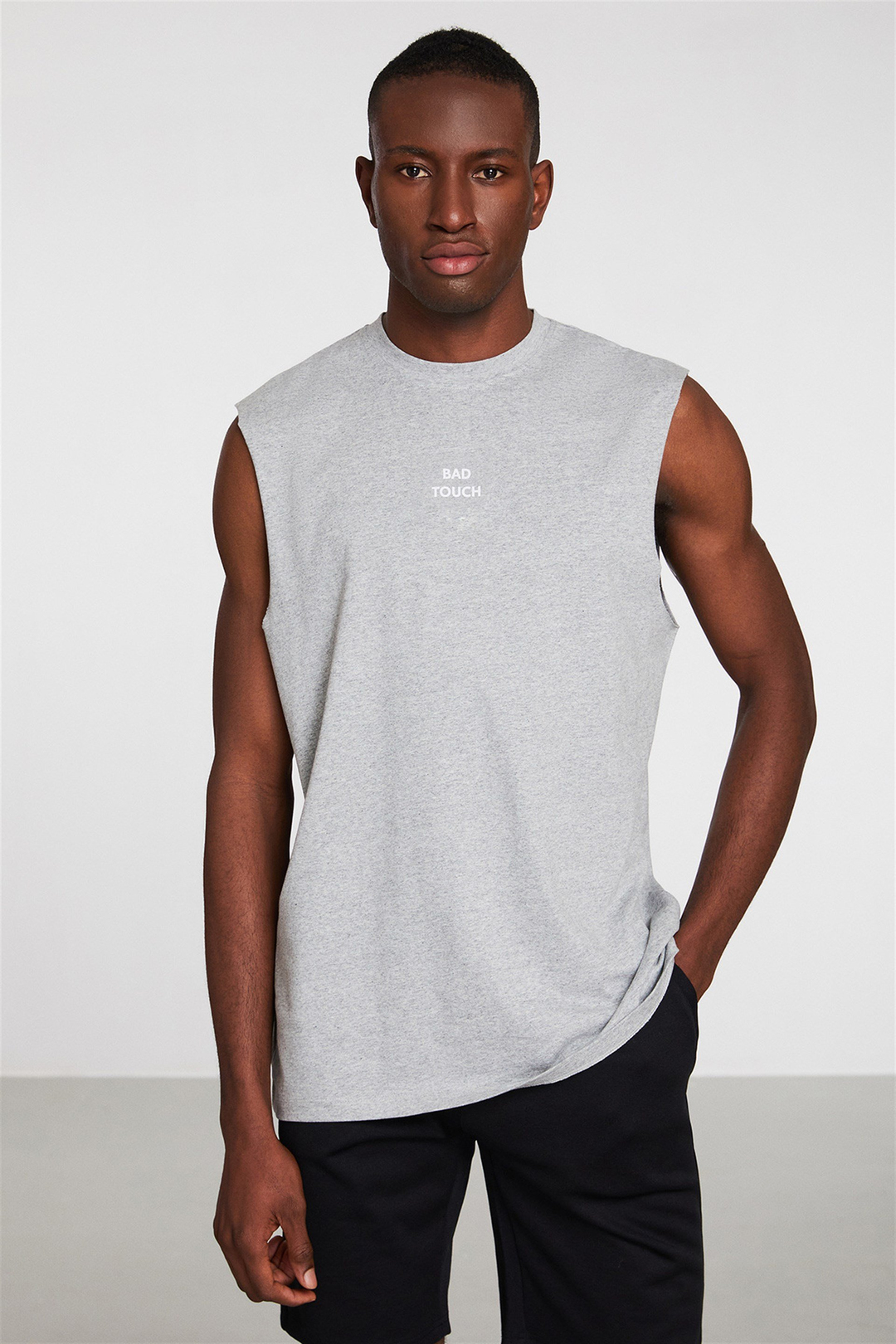 LIMELIGHT Erkek Grimelanj Baskılı Yuvarlak Yaka Comfort Fit T-Shirt