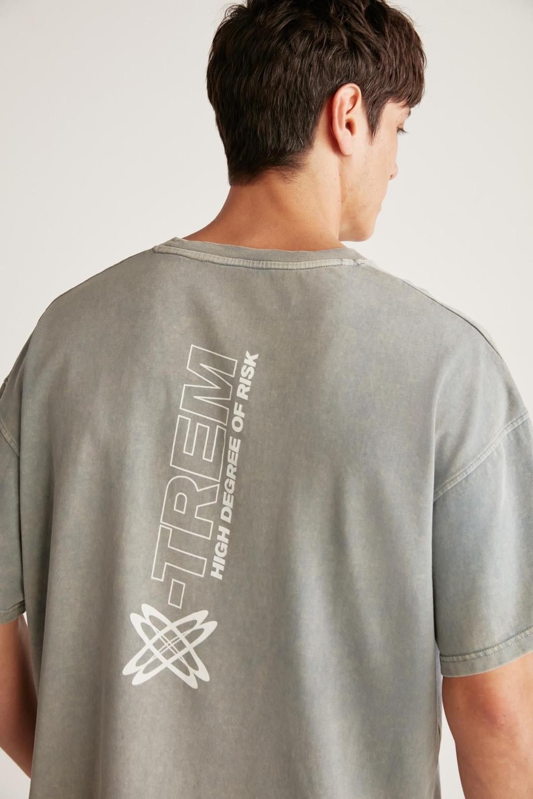 MACTAVISH  Oversize Gri  T-Shirt
