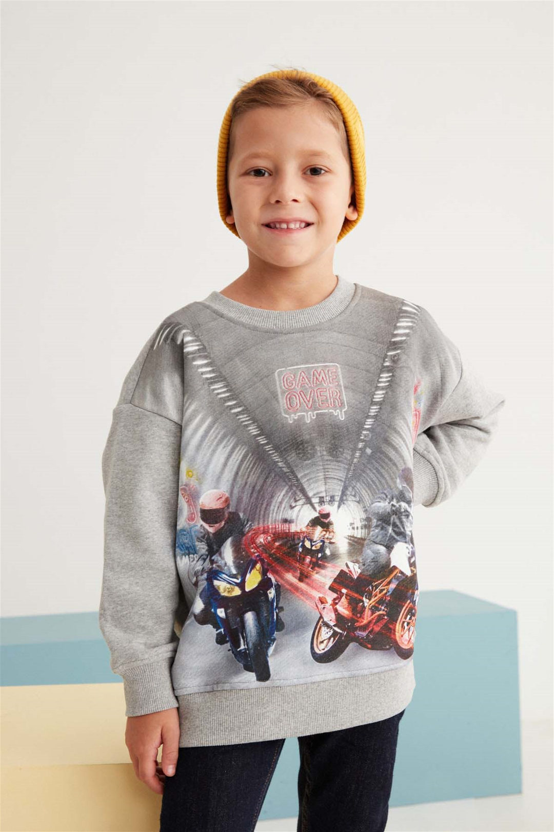 MARLEY Örme Comfort Fit Grimelanj  Sweatshirt