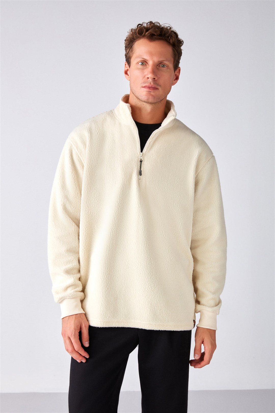 MATTS Örme Relaxed Fit Ekru  Polar