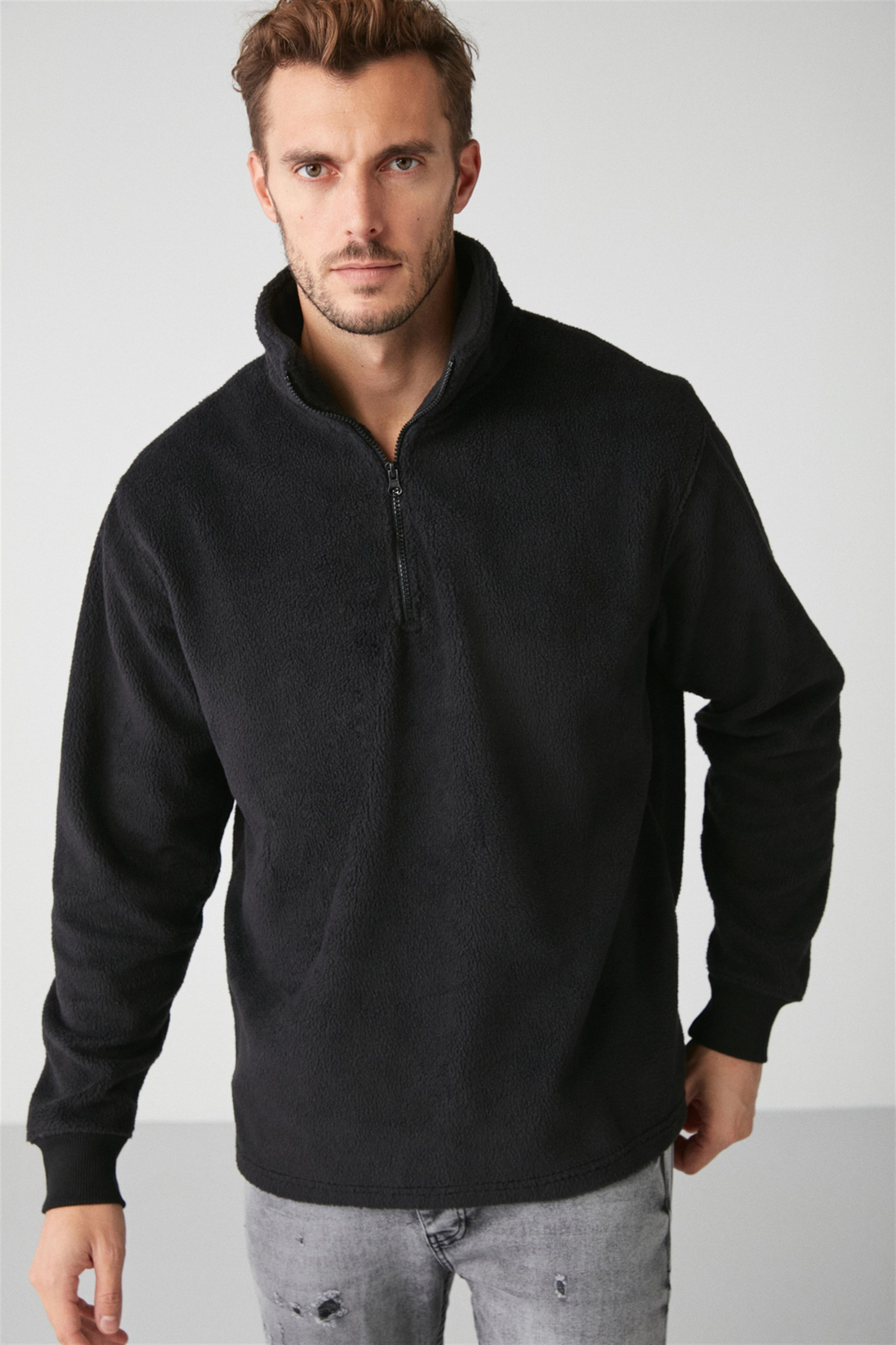 MATTS Örme Relaxed Siyah  Polar