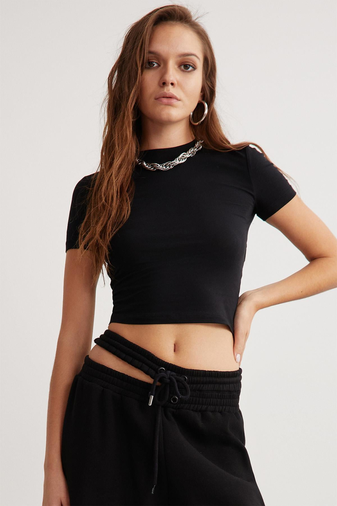 NIARA Basic Slim Siyah Tekli Büstiyer