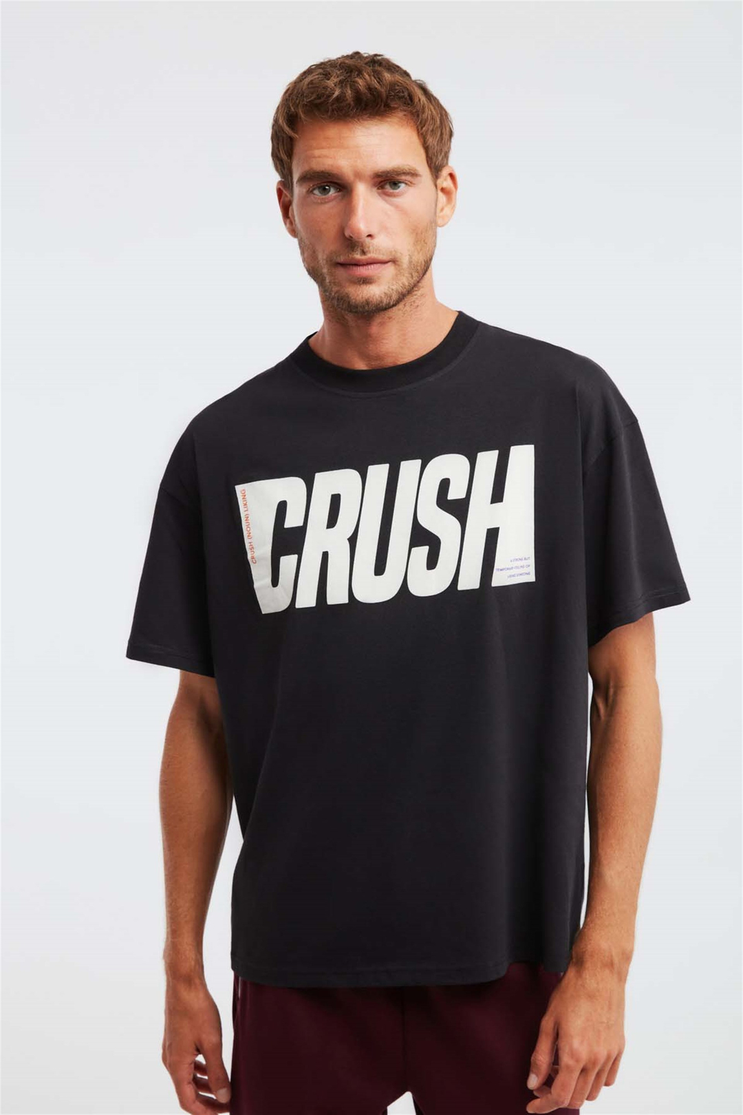OSWY Örme Oversize Siyah  T-Shirt