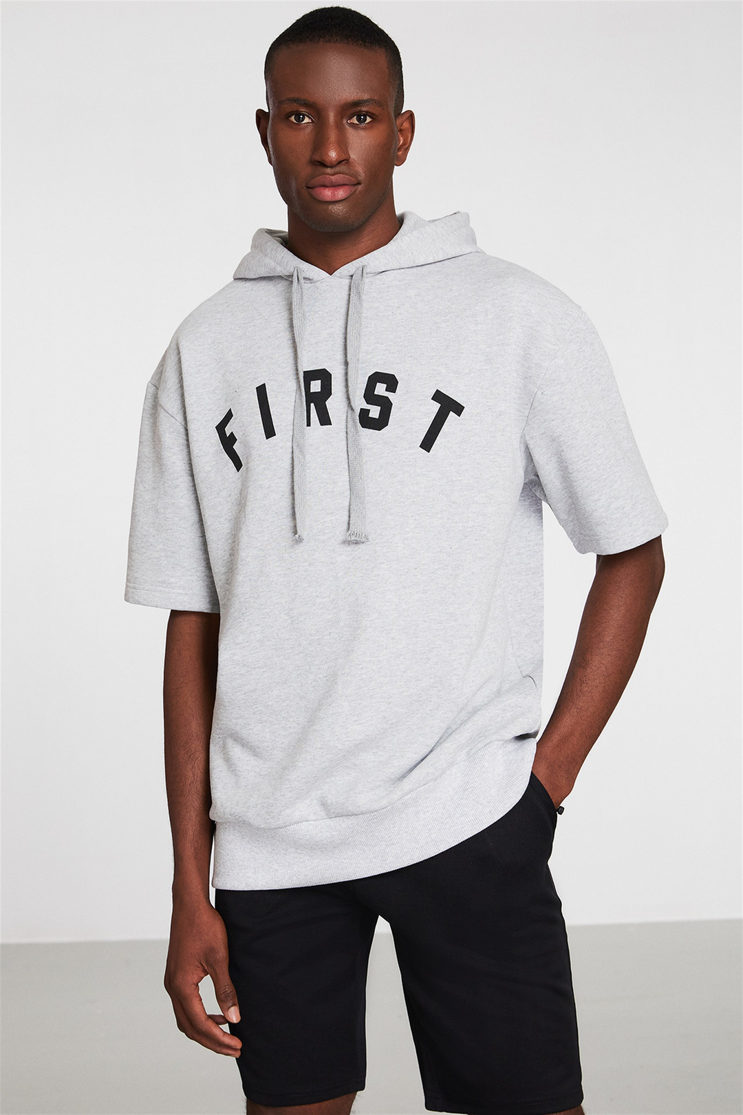 RELEGATE Erkek Grimelanj Baskılı Kapüşonlu Relaxed Fit Sweatshirt
