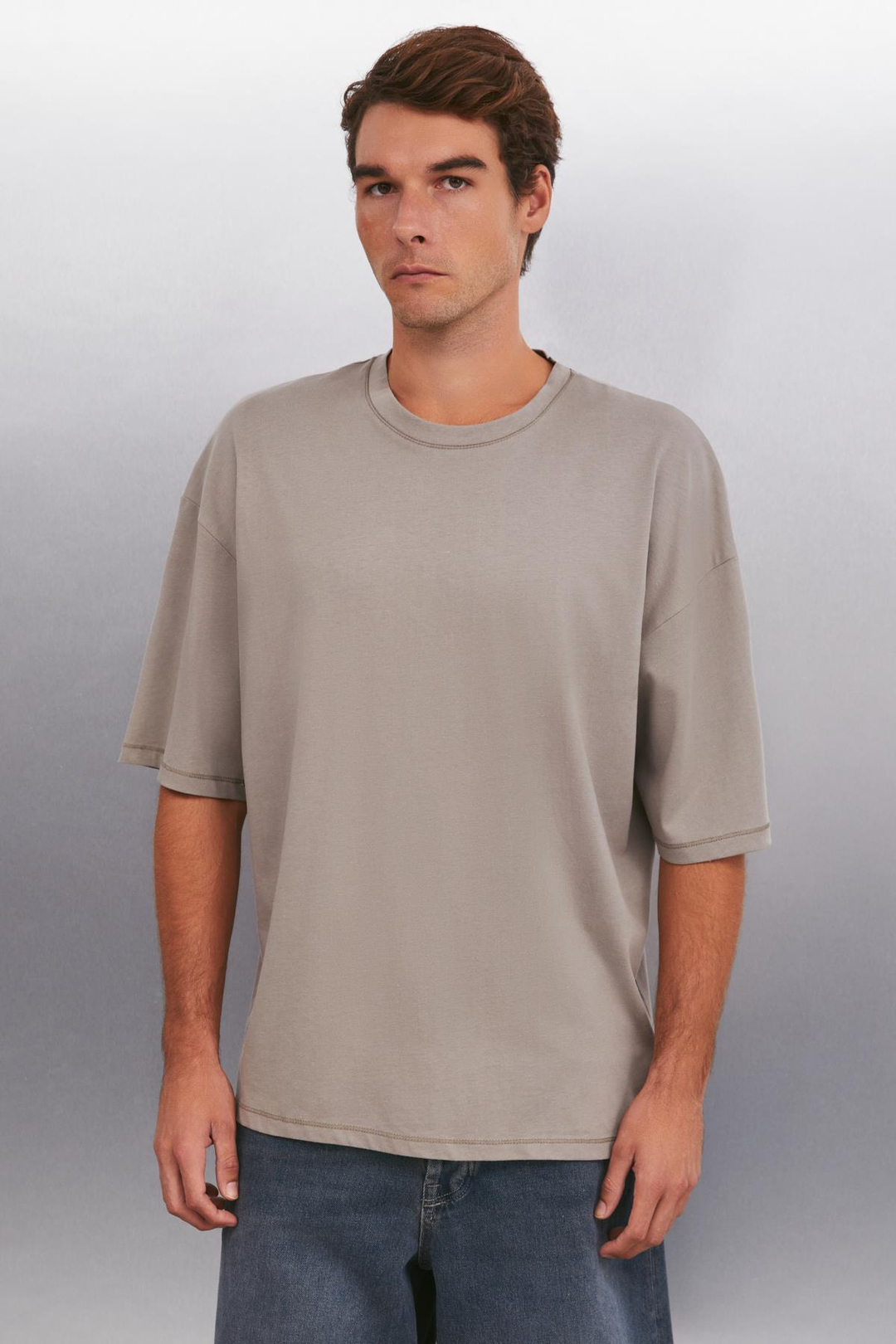 RHETT  Oversize Vizon Tekli T-Shirt