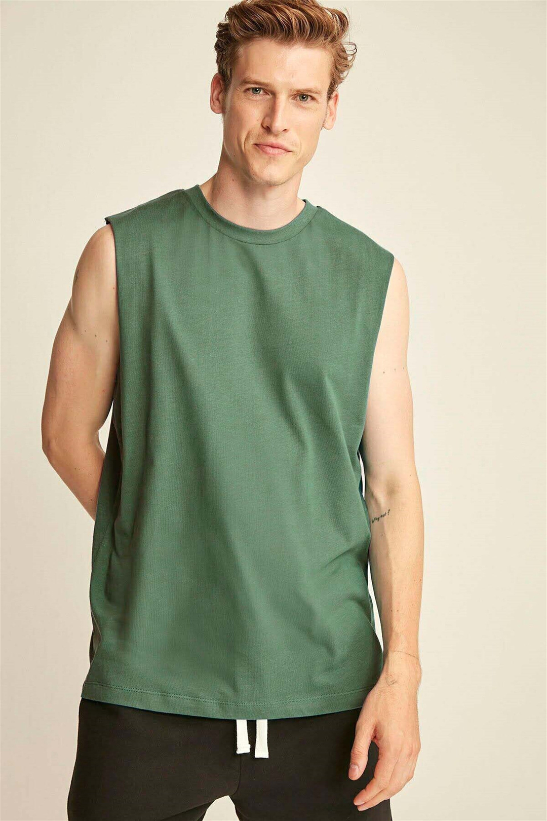 Rıley Örme Comfort Fit Haki  T-Shirt