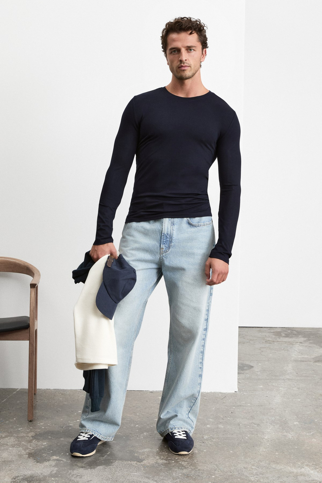 RYDER Erkek Loose Fit Buz Mavi Jeans