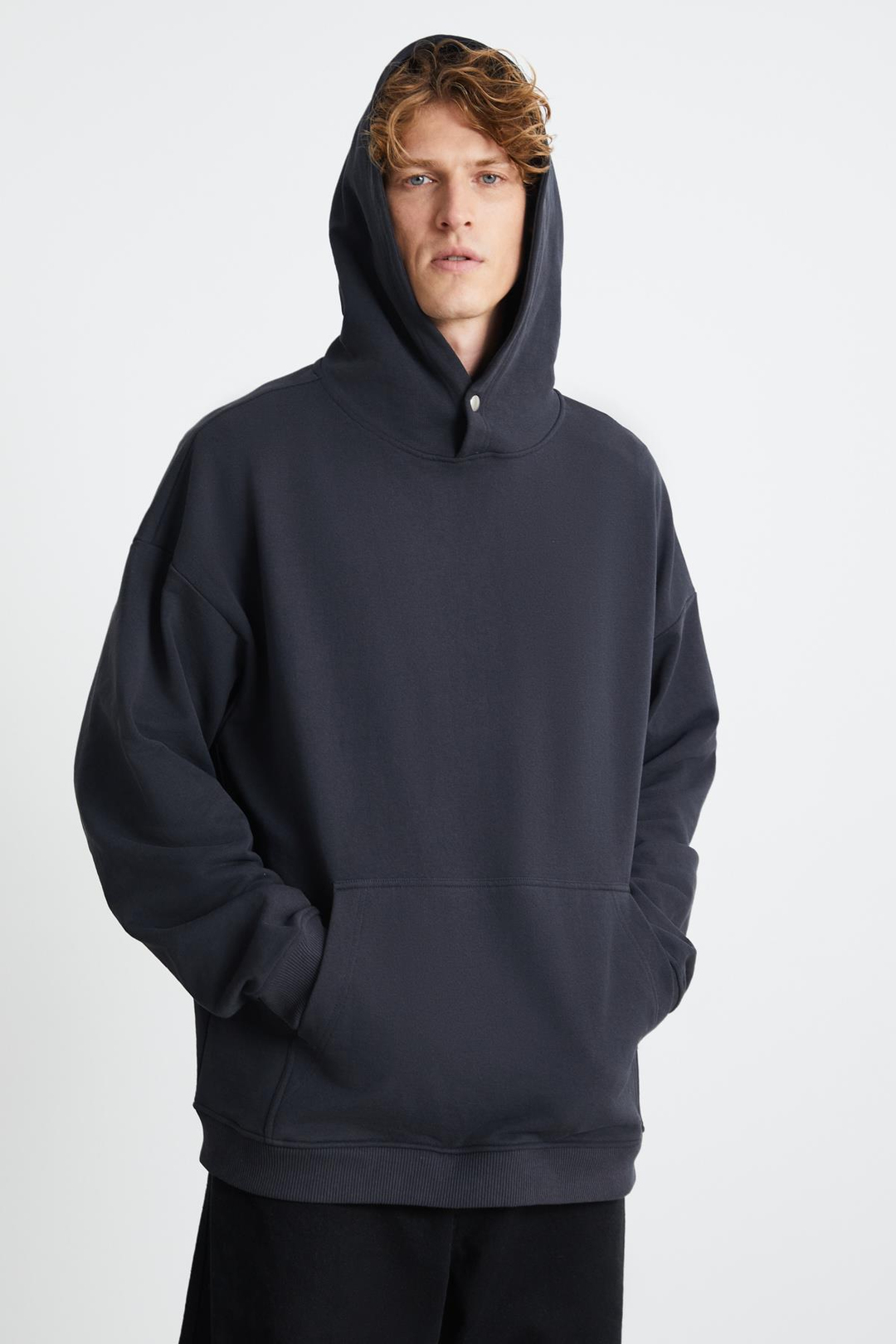 SANDER Regular Relaxed Antrasit Tekli Sweatshirt