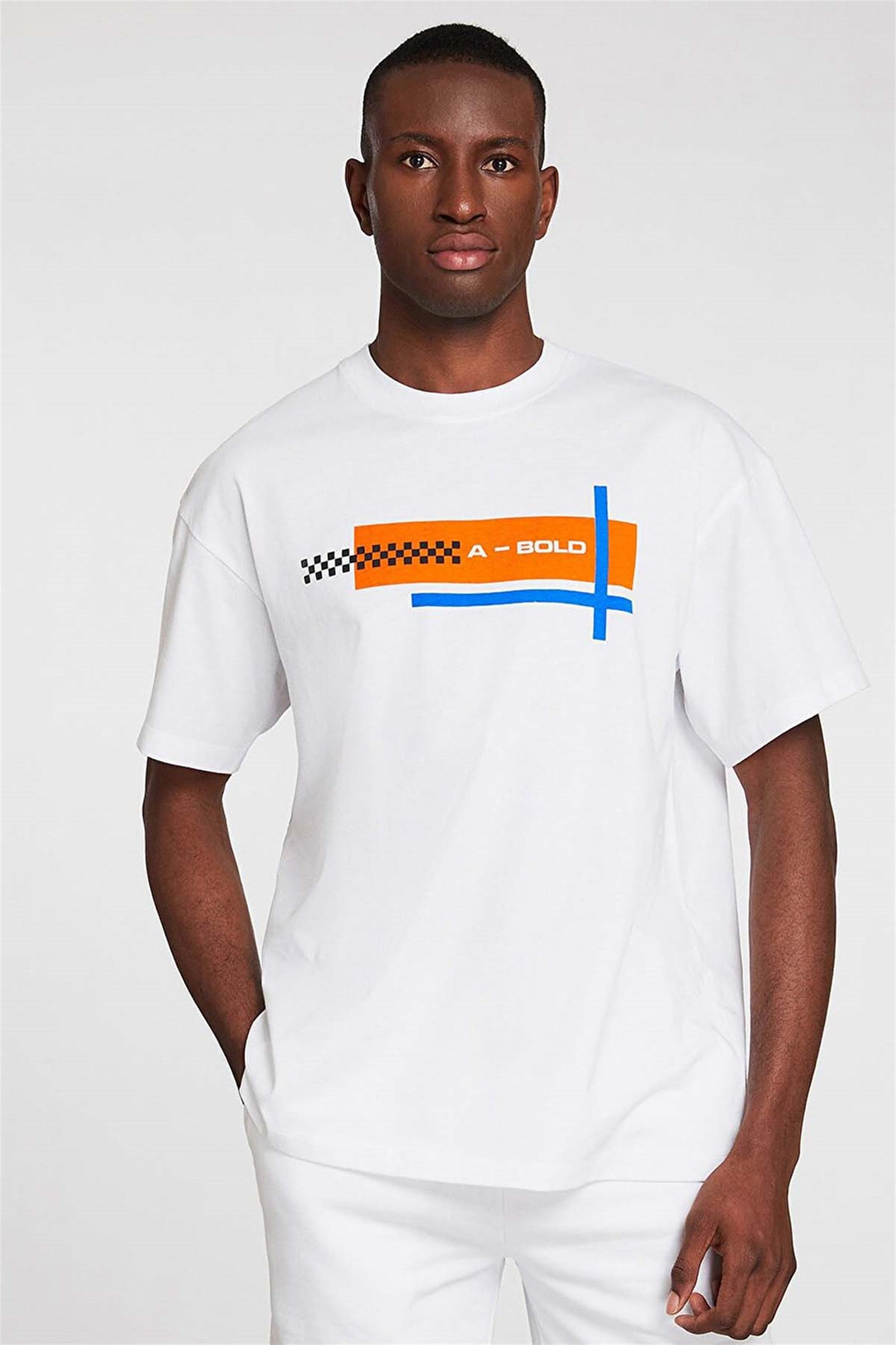 SANDRO Örme Oversize Beyaz  T-Shirt