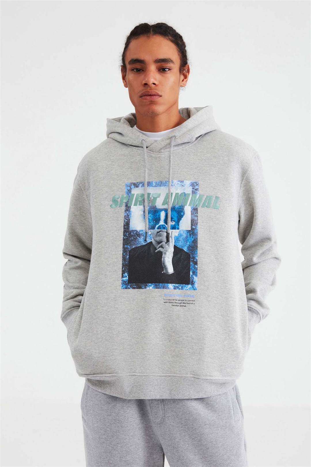 SAVAGE Örme Comfort Fit Grimelanj  Sweatshirt