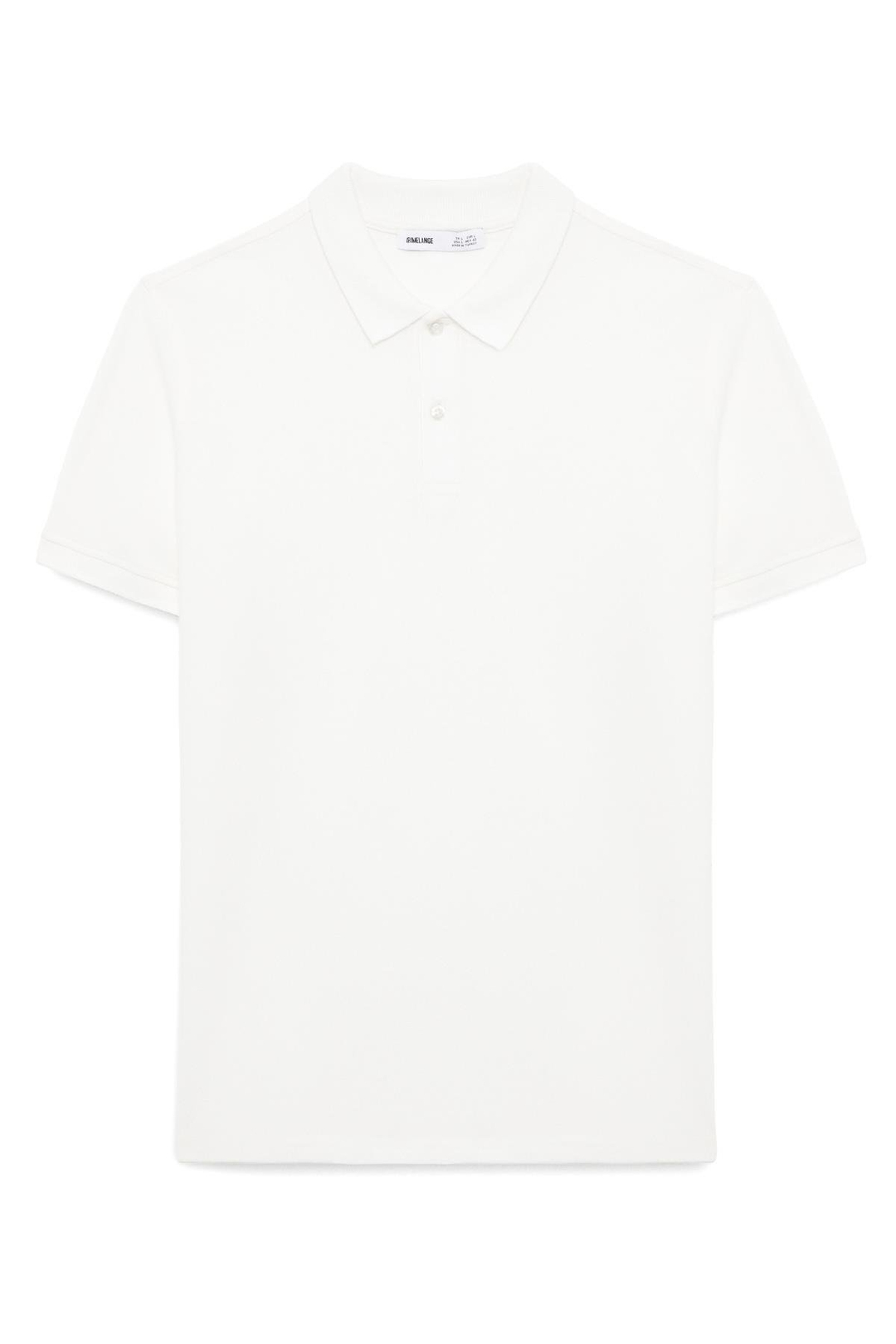 SKYLOOM Erkek %100 Pamuk Kısa Kollu Regular Fit Beyaz Polo Yaka T-shirt