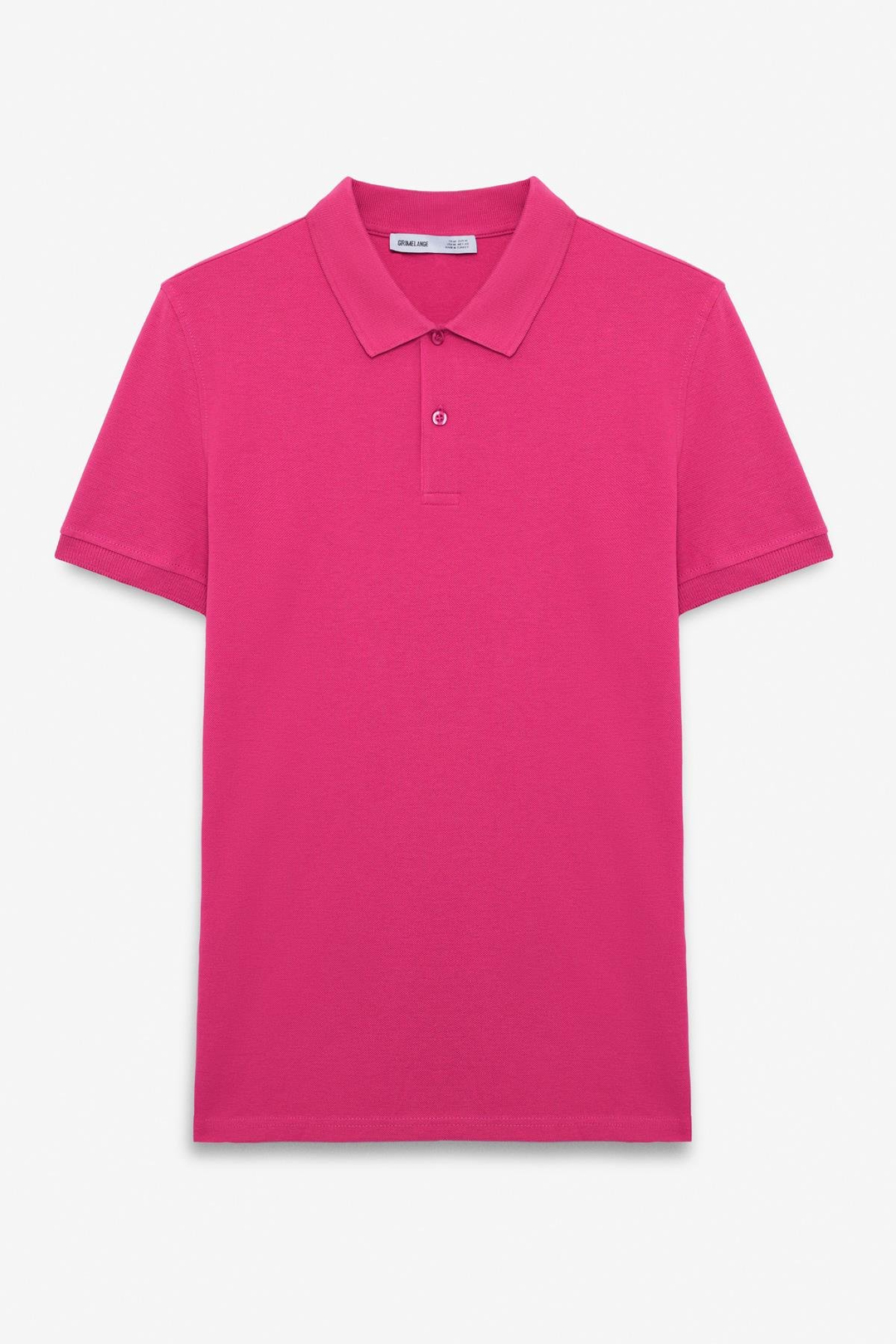 SKYLOOM Erkek %100 Pamuk Kısa Kollu Regular Fit Fuşya Polo Yaka T-shirt