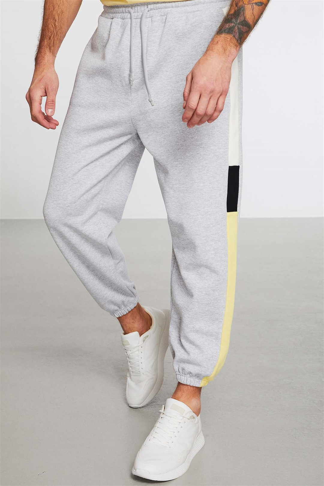 SMASH Örme Comfort Fit Gri  Eşofman Altı