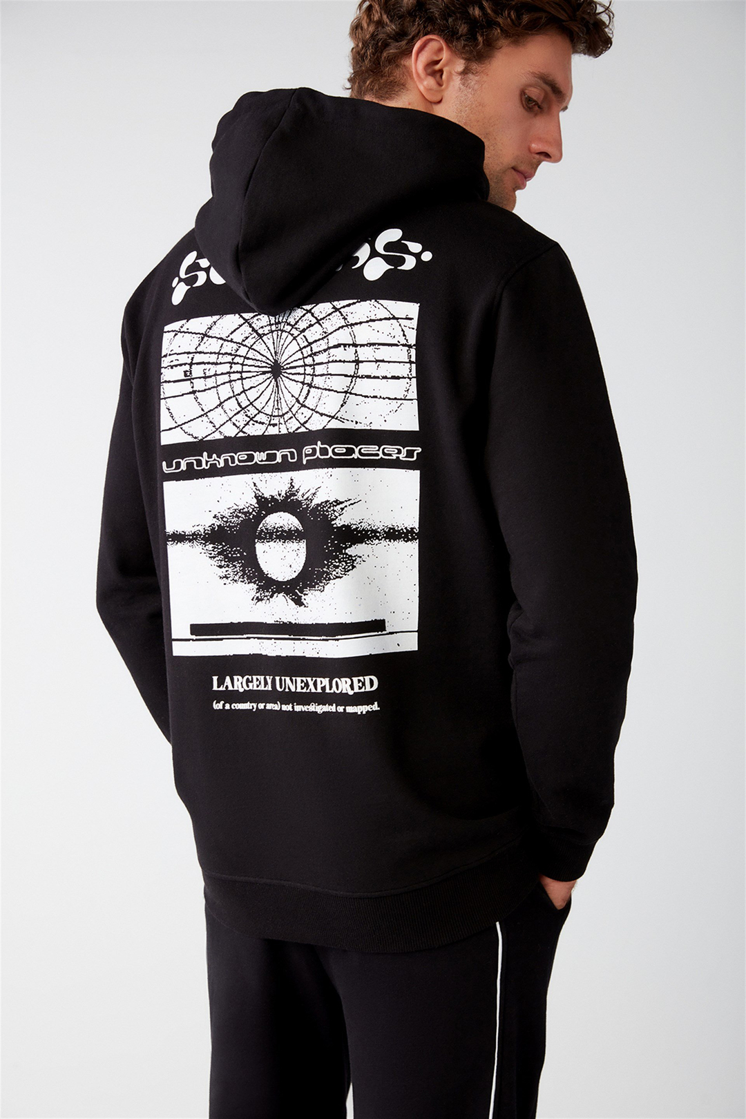 SOLAR Örme Regular Siyah  Sweatshirt